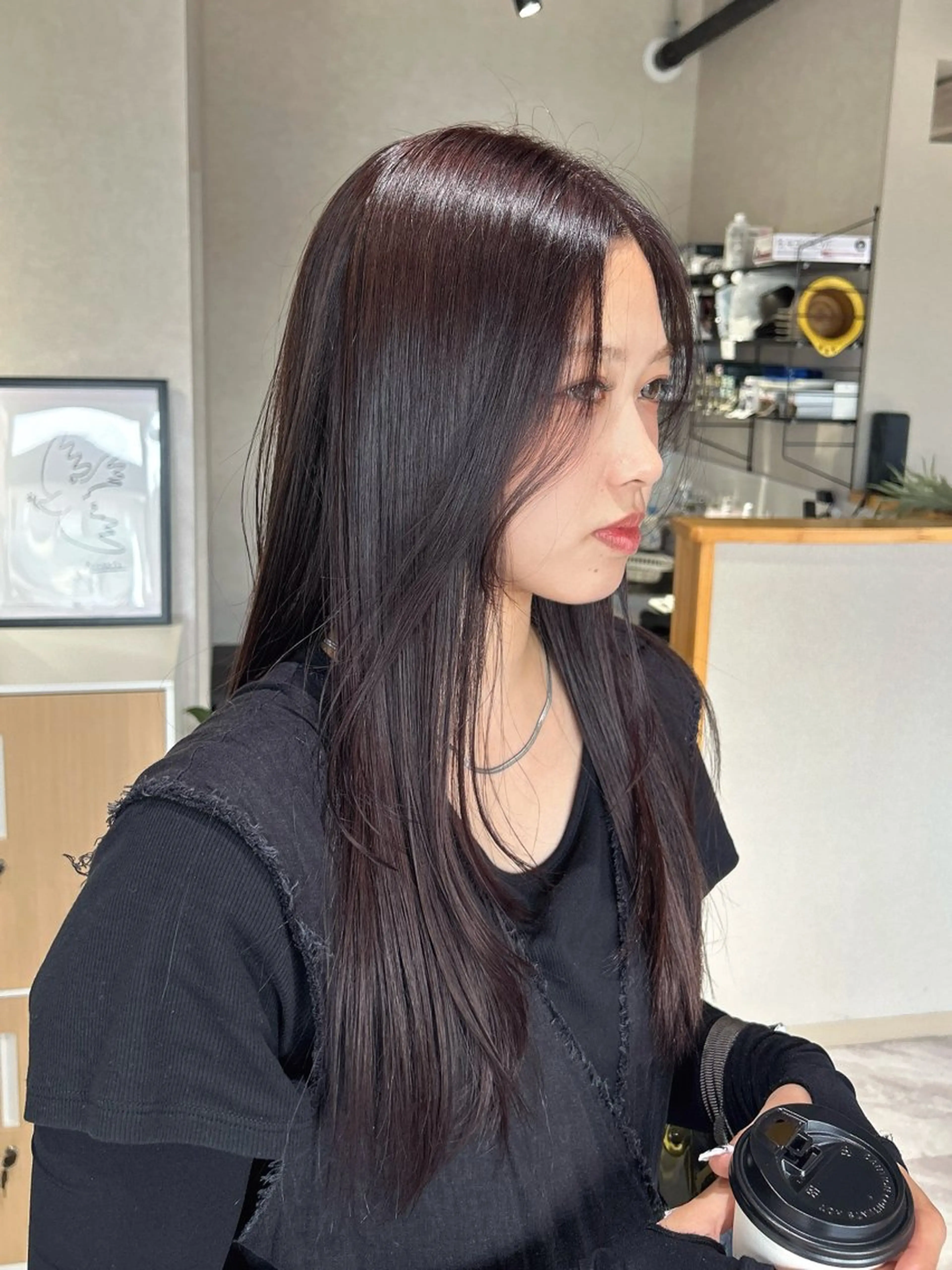 ロング カラー おおひら ののはのヘアスタイル