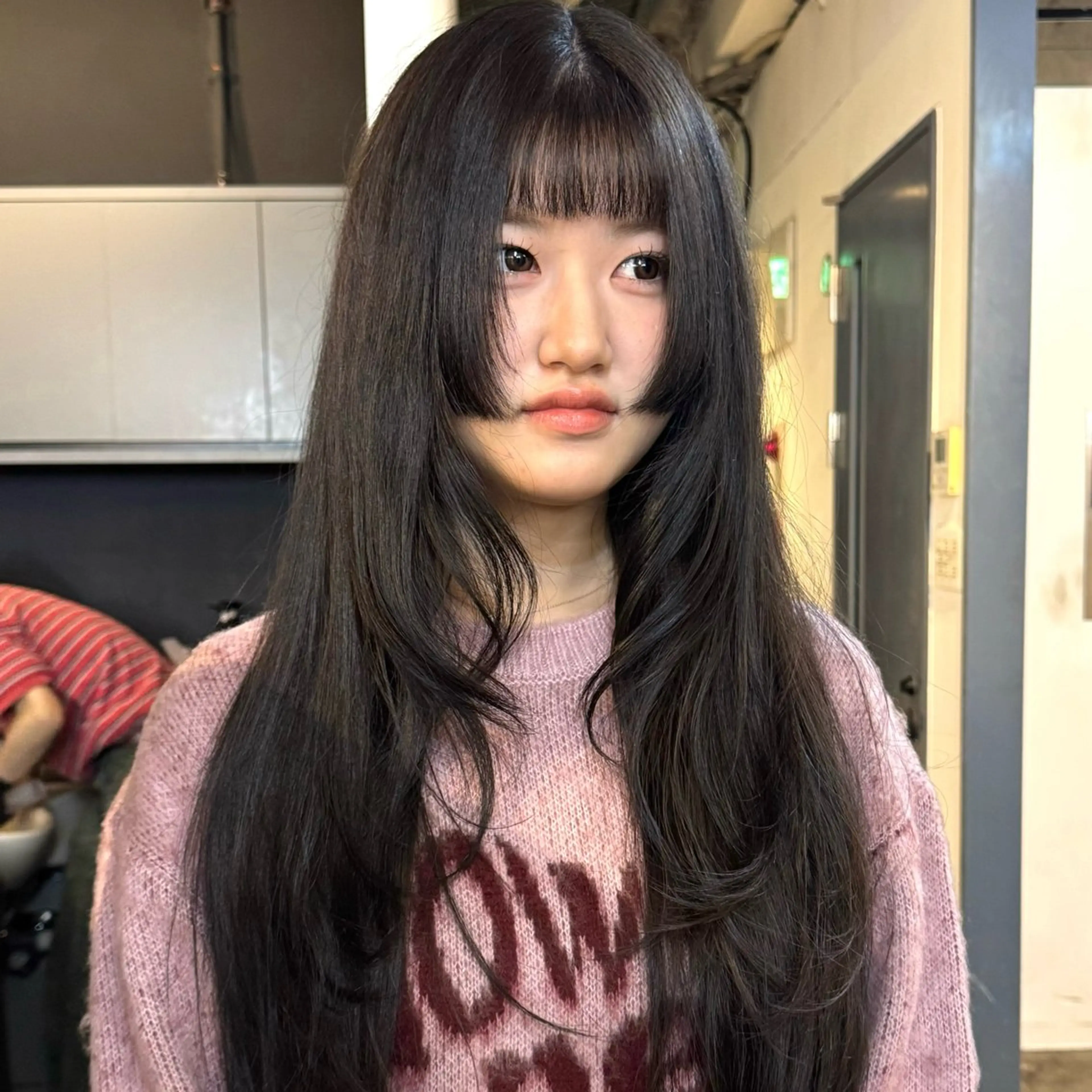 ロング カラー カット ヘアカラー トリートメント 🪡韓国レイヤー /髪質改善/菊池🪡のヘアスタイル