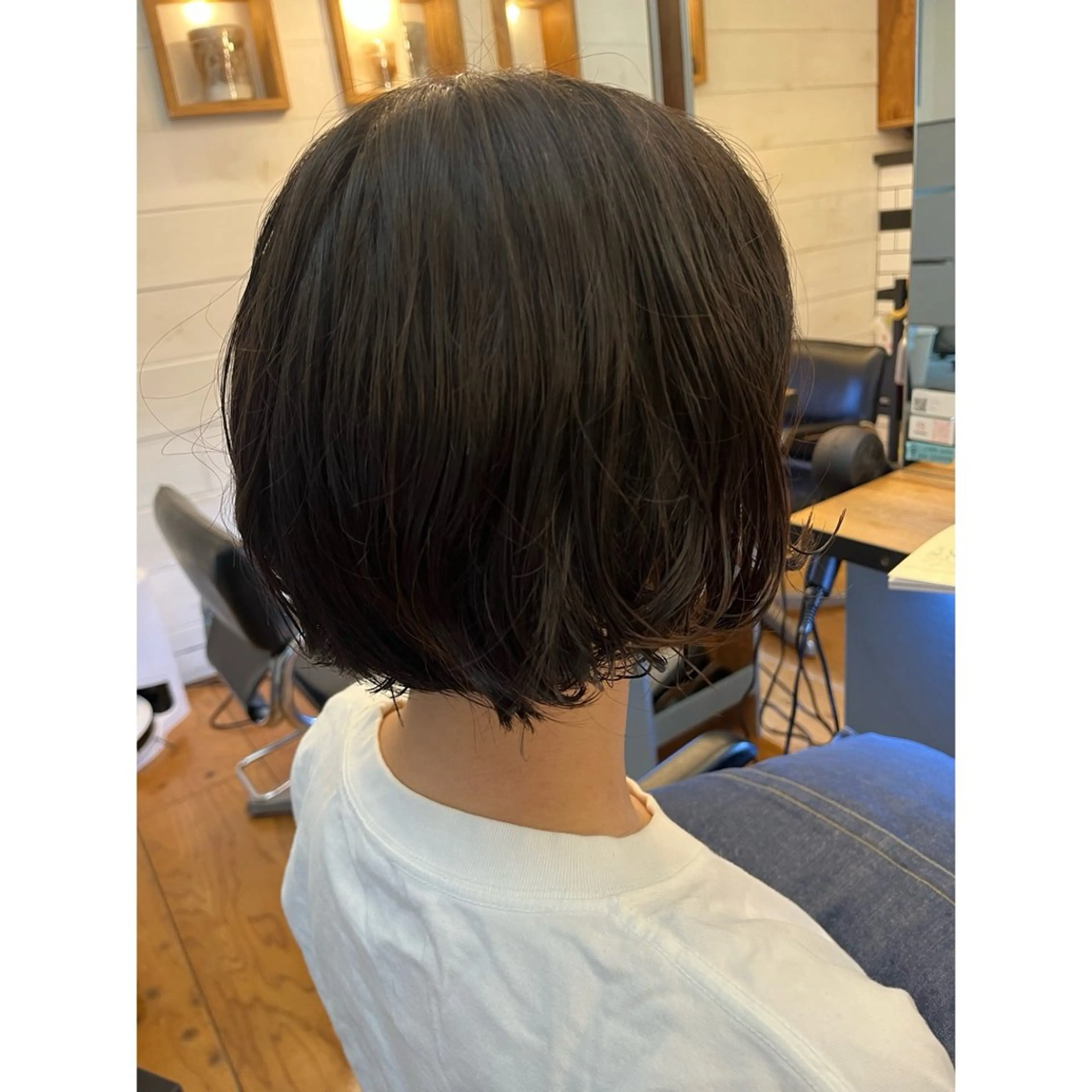 ショート パーマ ボブ 髪質改善 ショートヘア トリートメント カット パーマ Lagom なかだのヘアスタイル