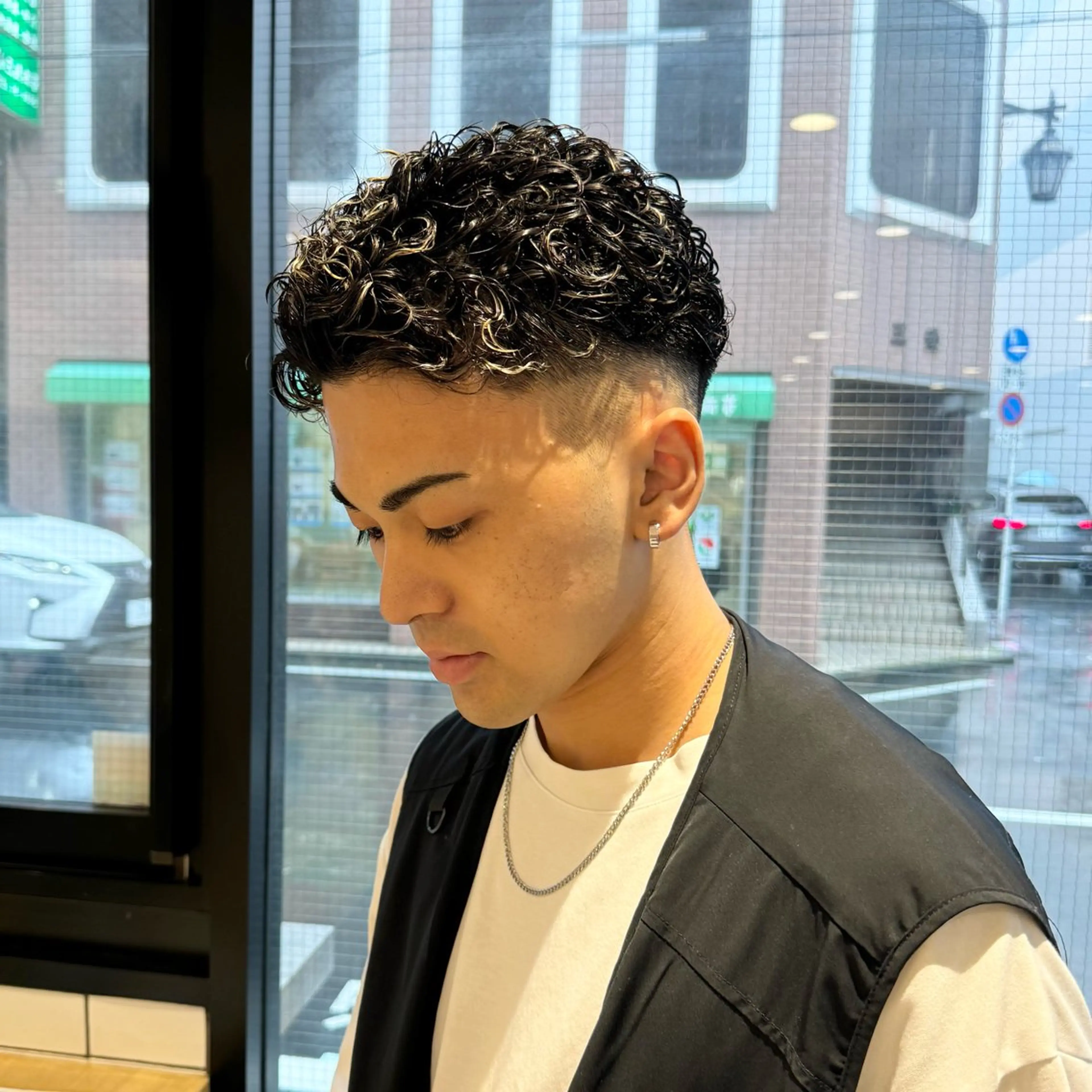 パーマ メンズ フェザー/ニュアンス パーマ/ryutoのヘアスタイル