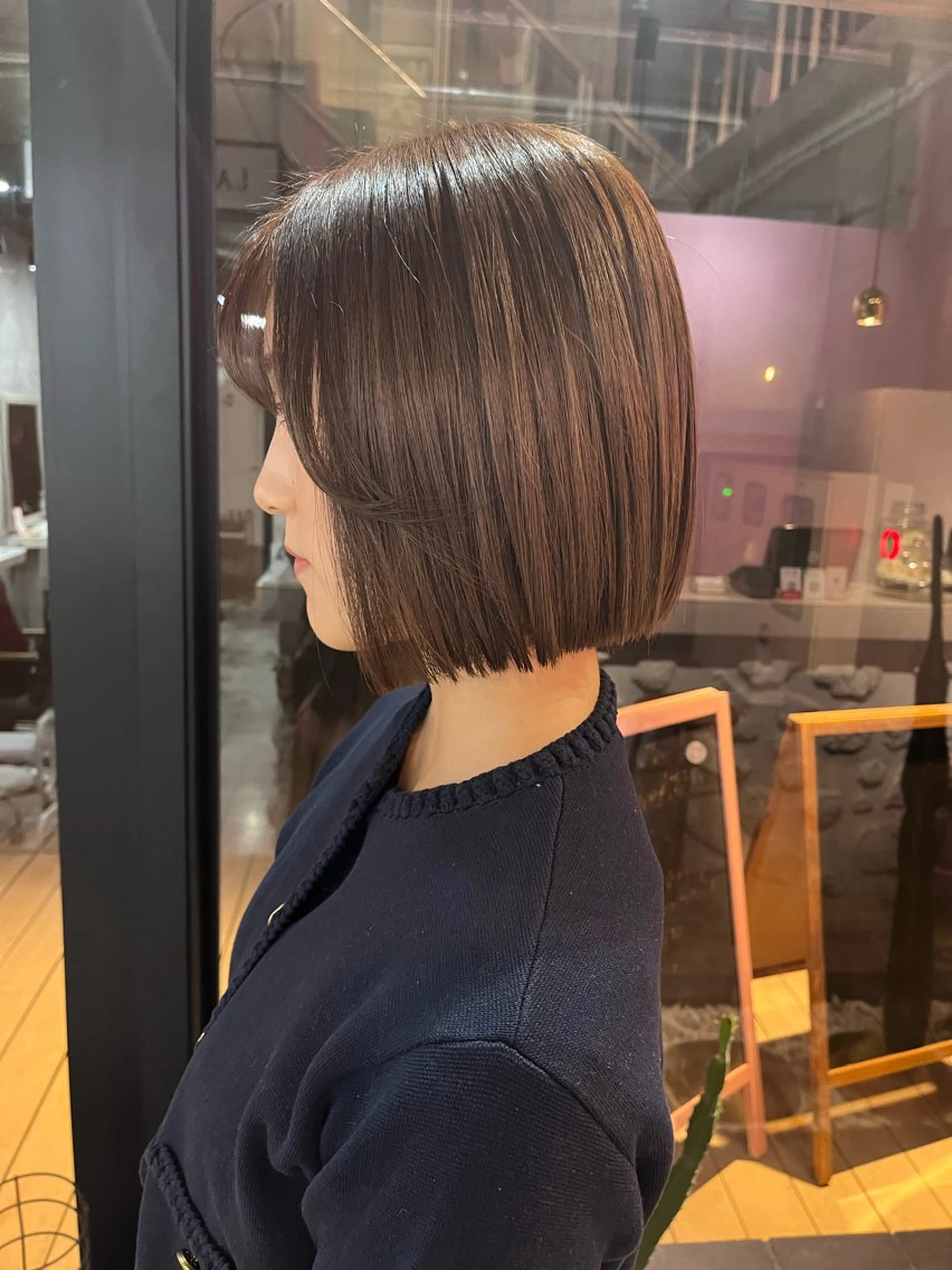 ミディアム カラー 艶感透明感カラー🤍 hinaのヘアスタイル