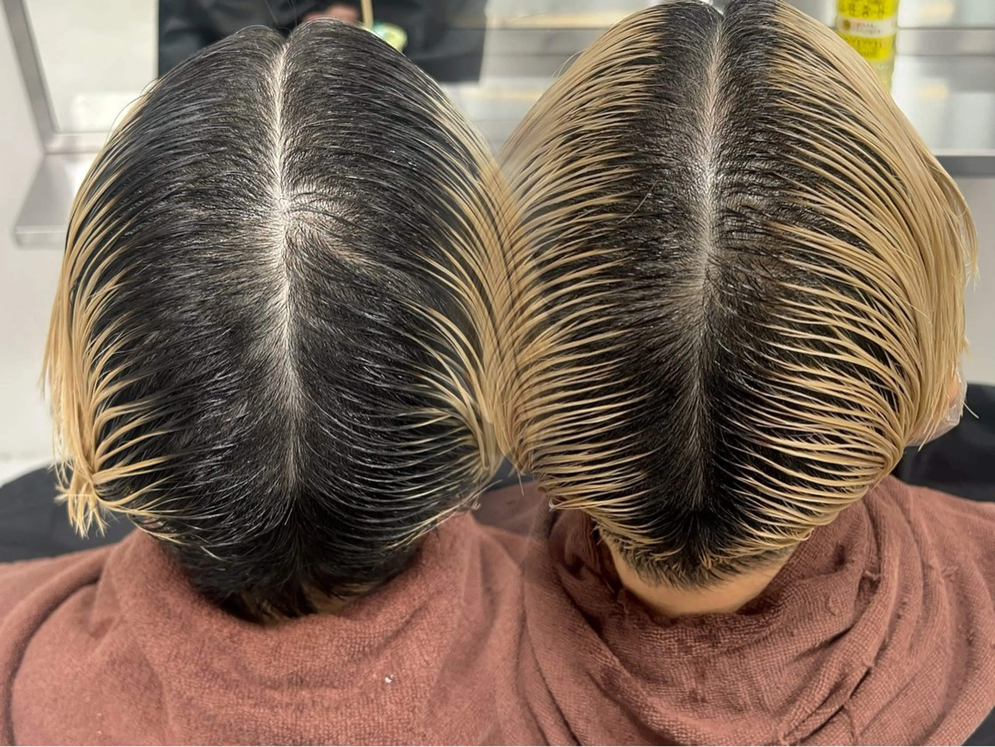 ショート カラー メンズ メンズブリーチ ブリーチ ヘアカラー トリートメント ハイトーン、暗髪特化 ♡shoka♡のヘアスタイル