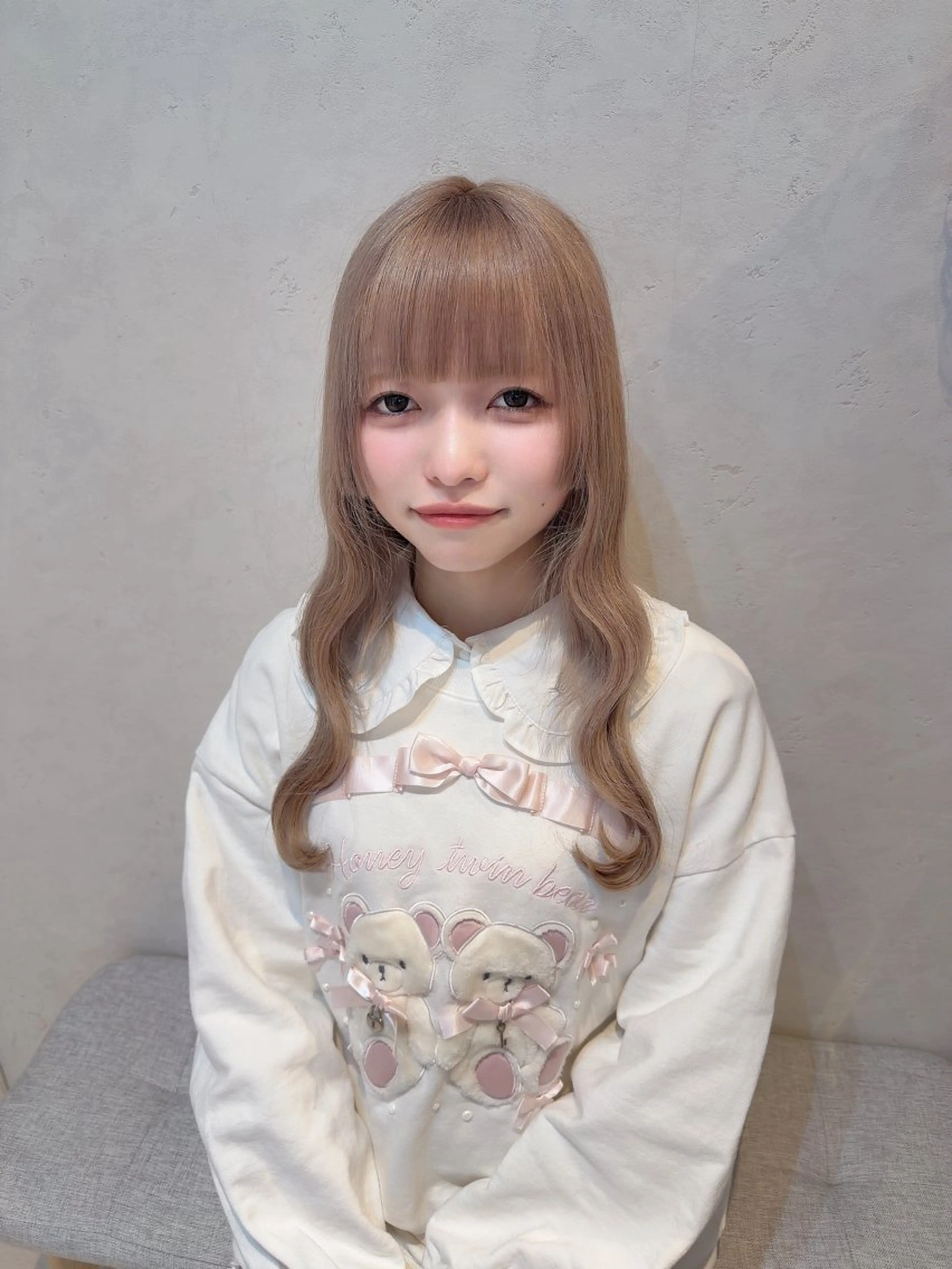 ロング ヘアカラー ハイトーン/アレンジ かなで⊹ ࣪ ˖⟡のヘアスタイル