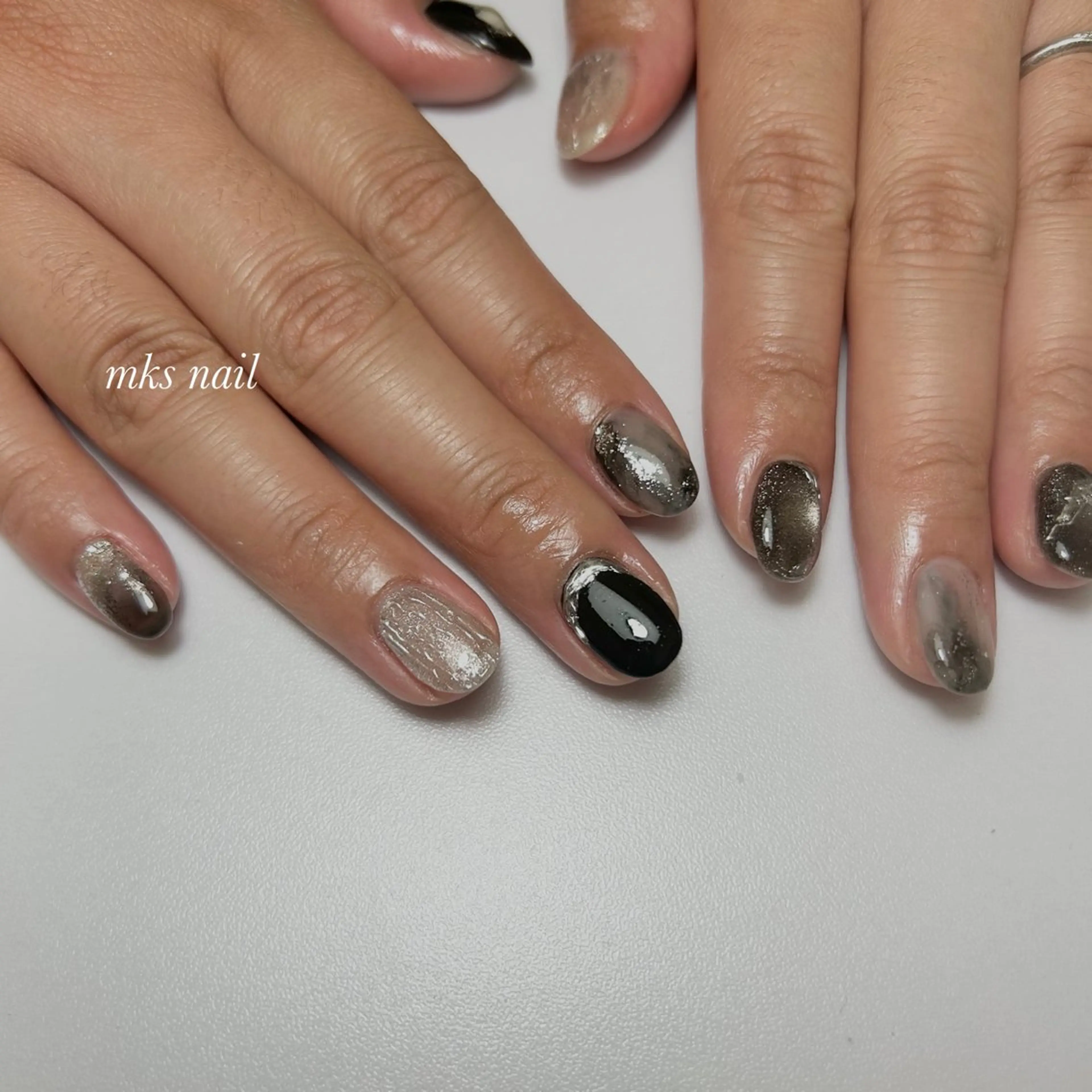 ネイル ハンドネイル mks＊nail //  枚方長尾のネイルデザイン