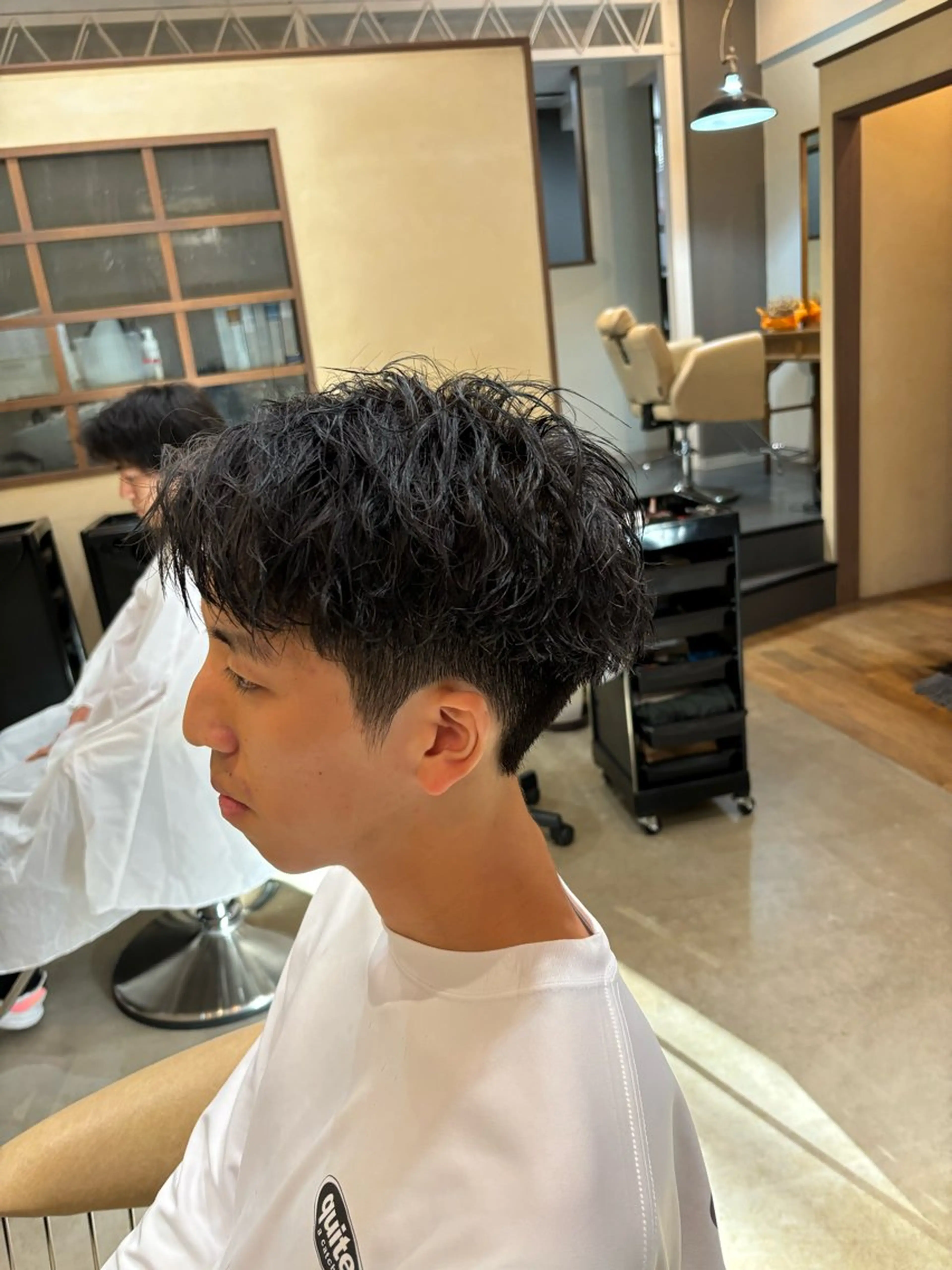 ショート メンズ カット パーマ 鹿児島 TSUBASAのヘアスタイル