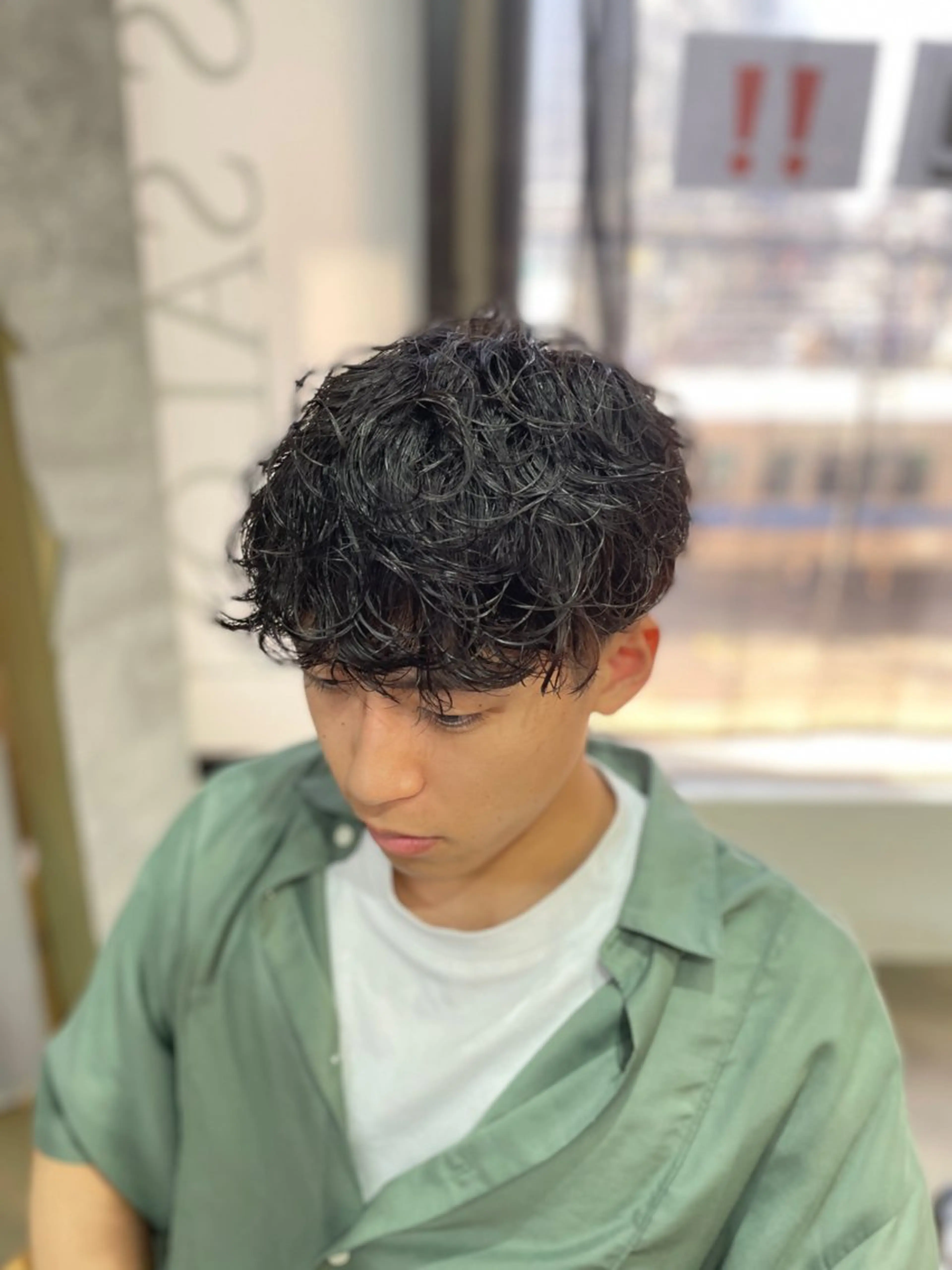 ショート パーマ メンズ カット パーマ シャドウパーマ/縦落 ちパーマ 大久保拓実のヘアスタイル