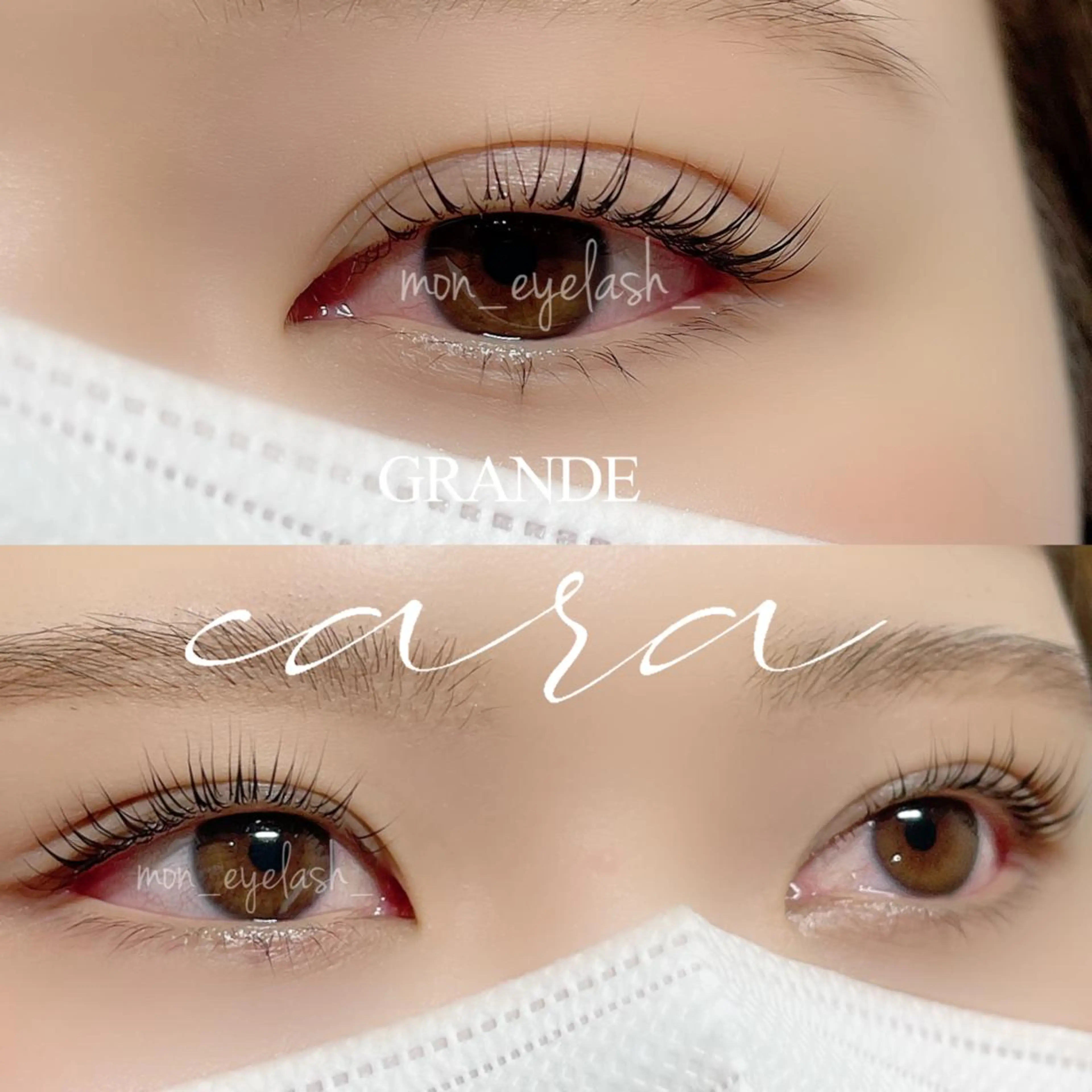 マツエク・マツパ アイブロウ パリジェンヌラッシュリフト マツパ GRANDEcara 栄 Miki🍀のマツエク・マツパデザイン