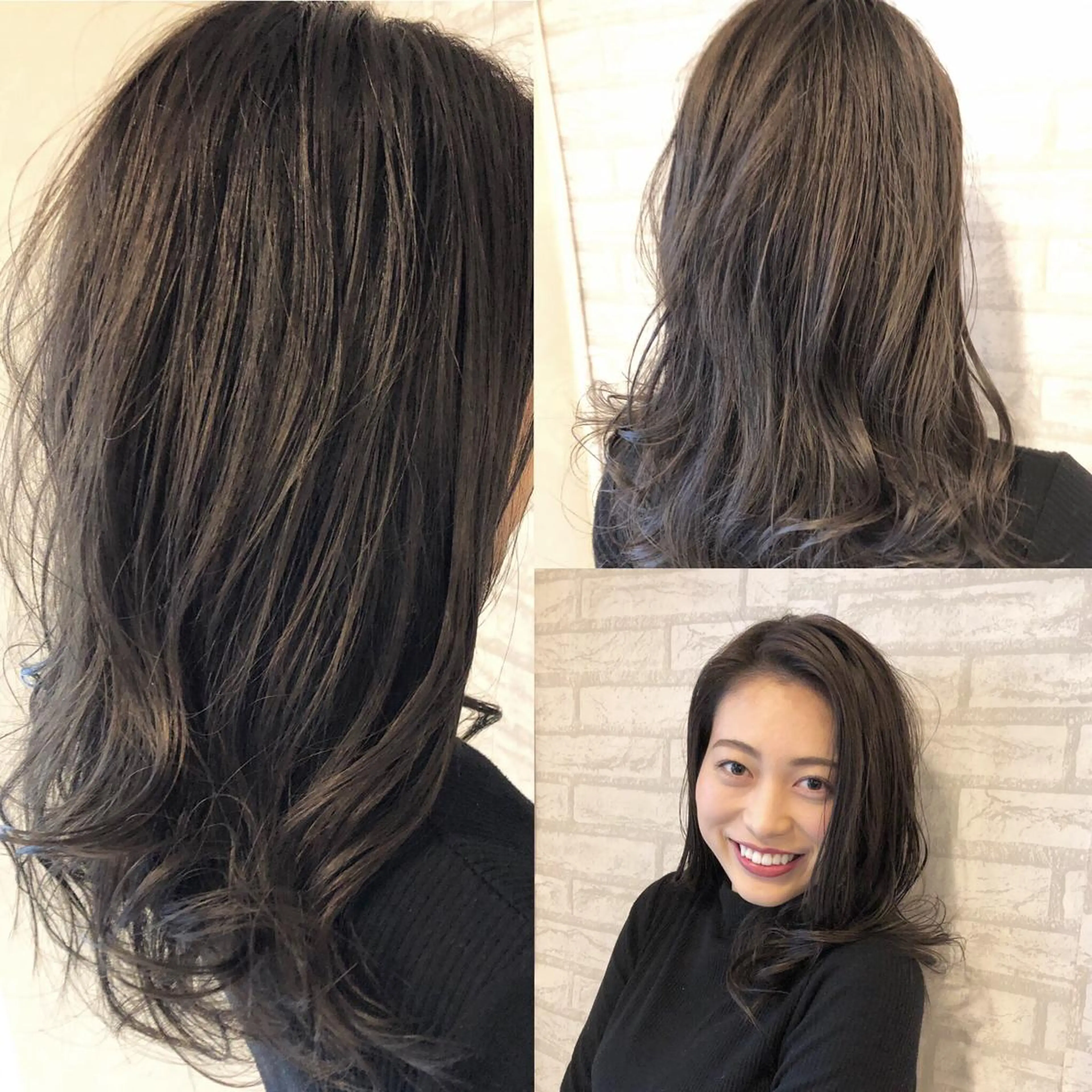 ミディアム カラー アッシュ ダークアッシュ カット ヘアカラー トリートメント JILBLAN京都 ショート/ハイライトのヘアスタイル
