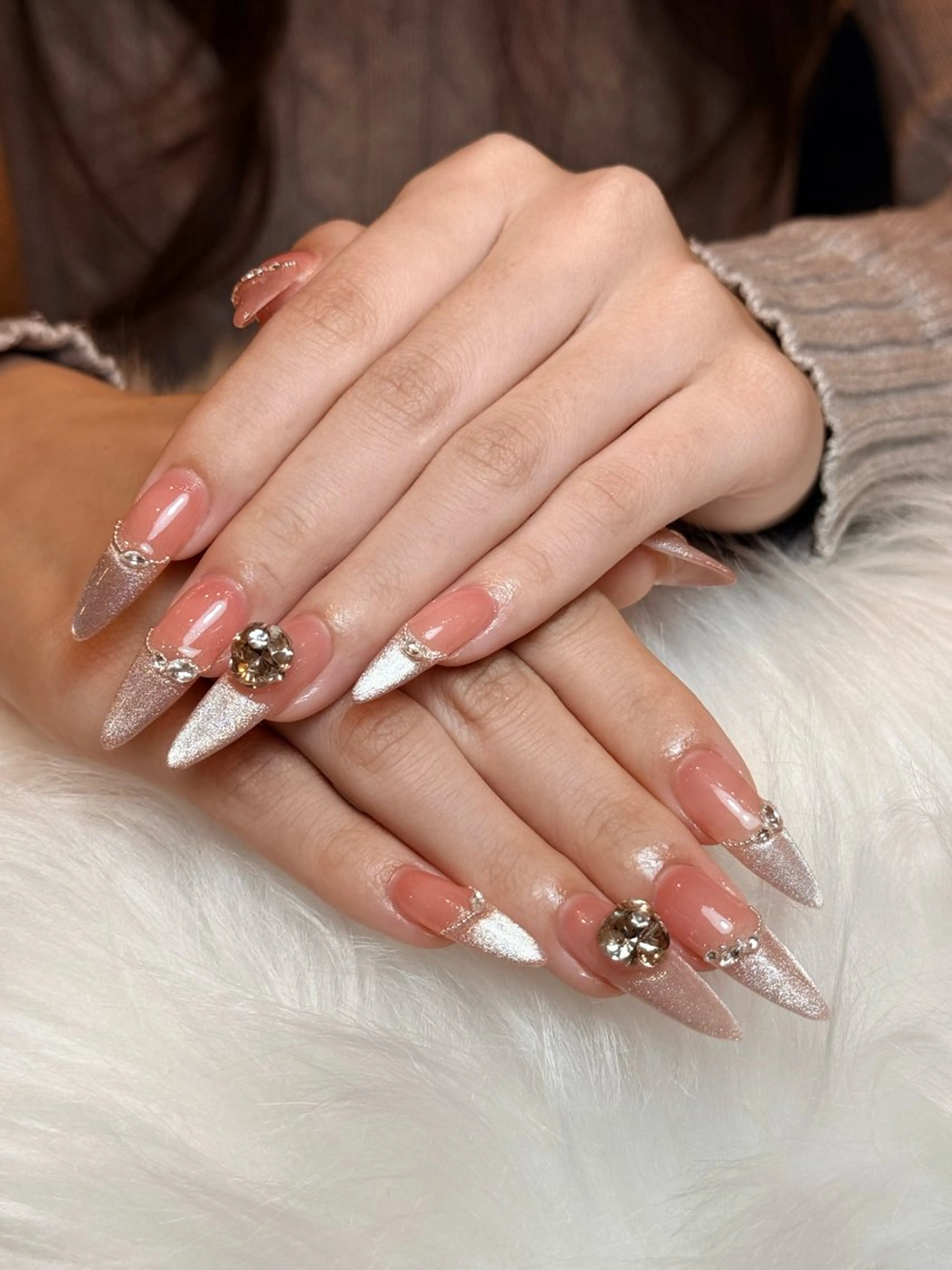 ネイル 韓国ネイル ニュアンスネイル シンプルネイル 春ネイル ワンホンネイル Nihonthy Nail 新宿所属・Nihonthy Nail 新宿のネイルデザイン