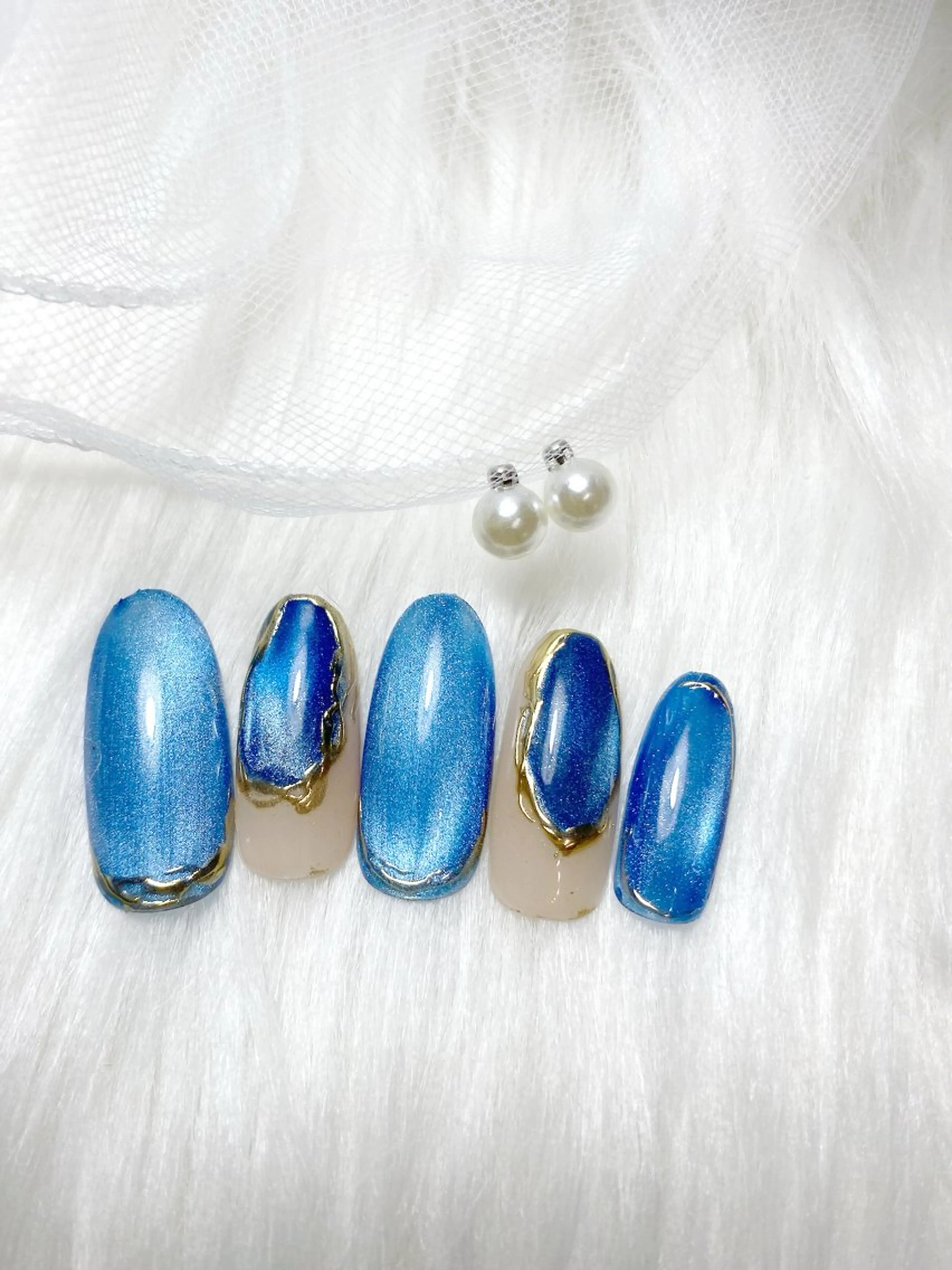 ネイル マグネットネイル ミラーネイル LizNail MARINAのネイルデザイン