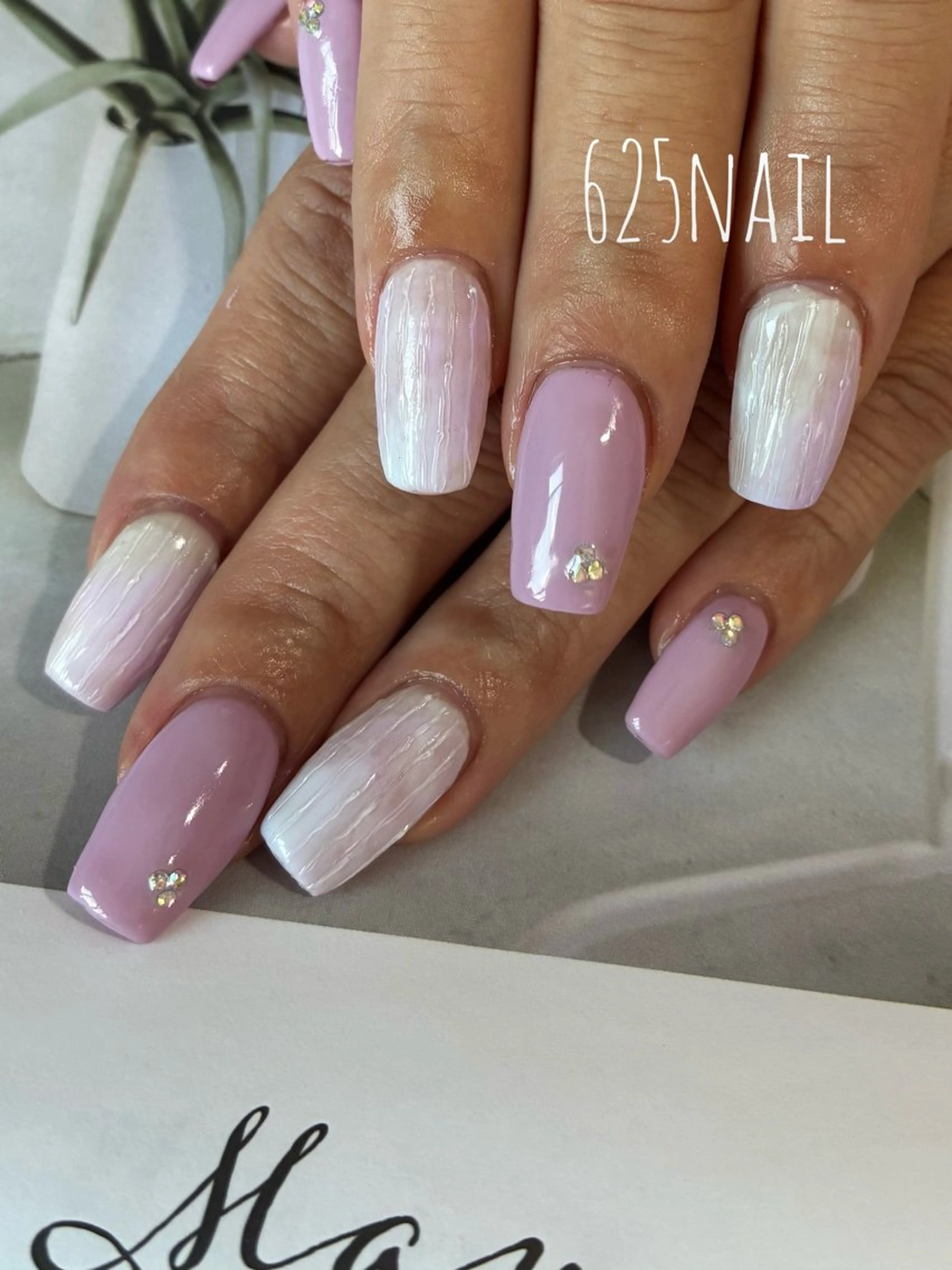 ネイル ハンドネイル 625nail 無料P有/春日白水のネイルデザイン