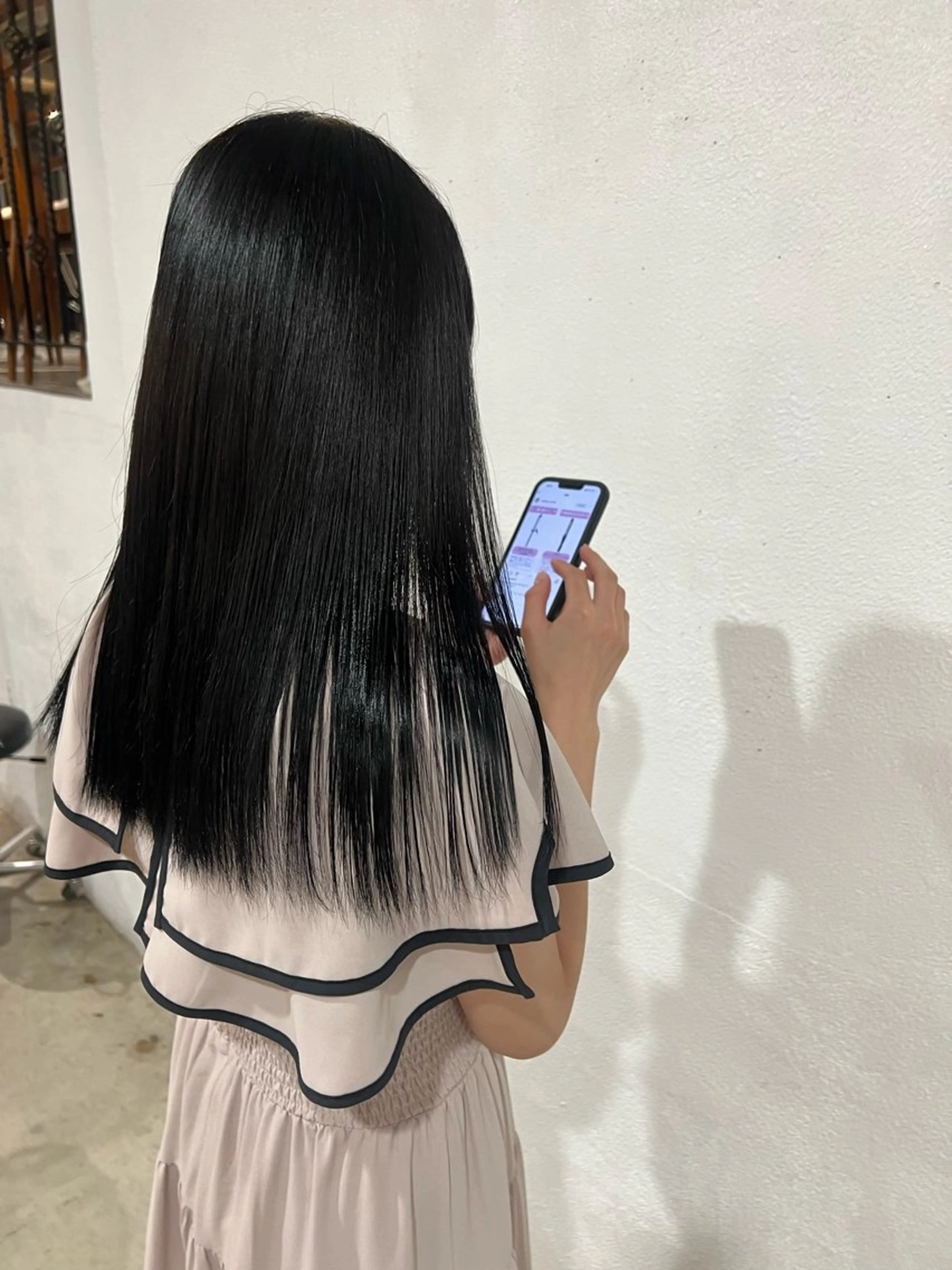ロング 縮毛矯正 パーマ×透明感カラー MIOのヘアスタイル