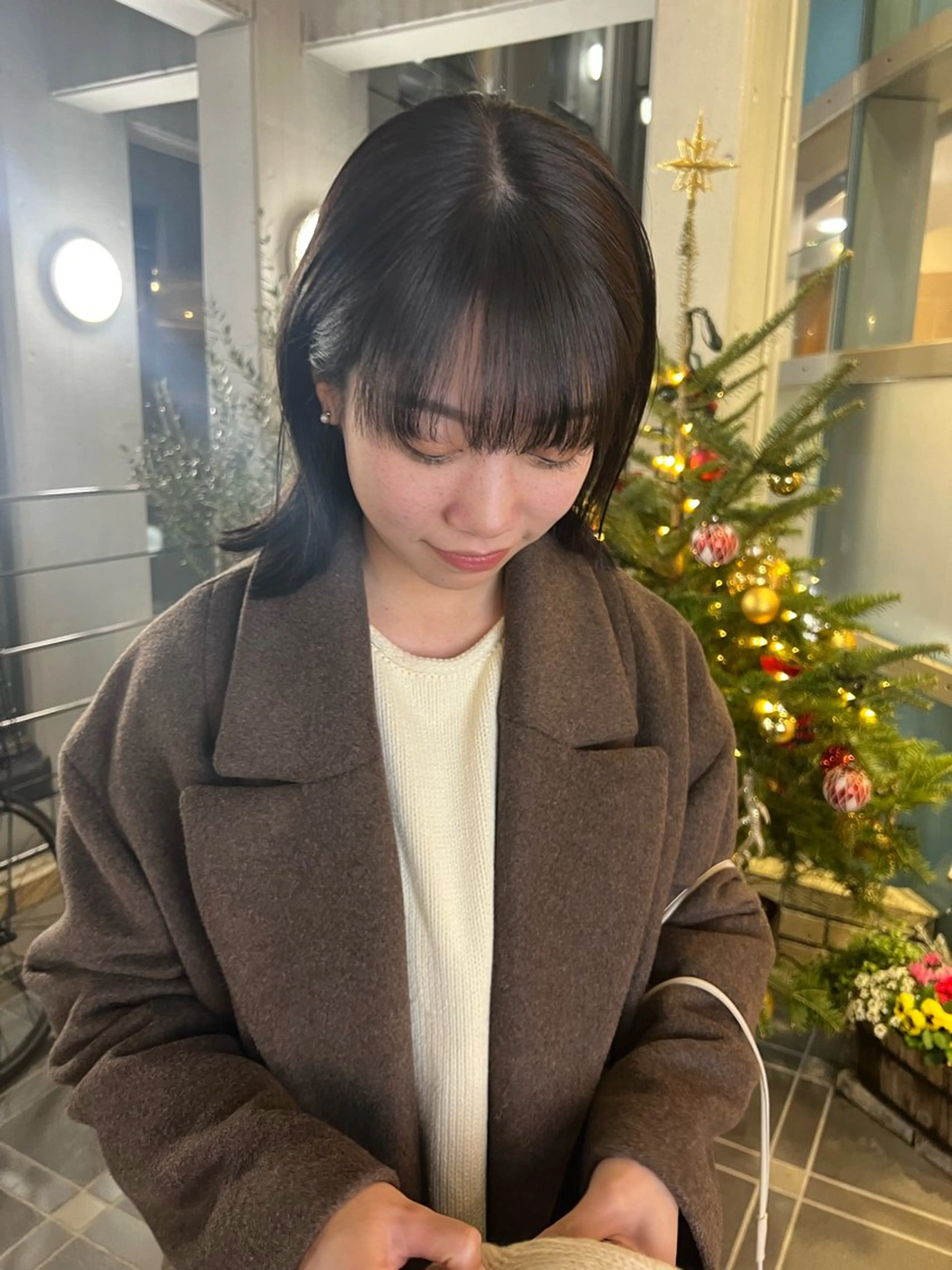 ミディアム カラー 池田理紗/ bob/メンズカットのヘアスタイル