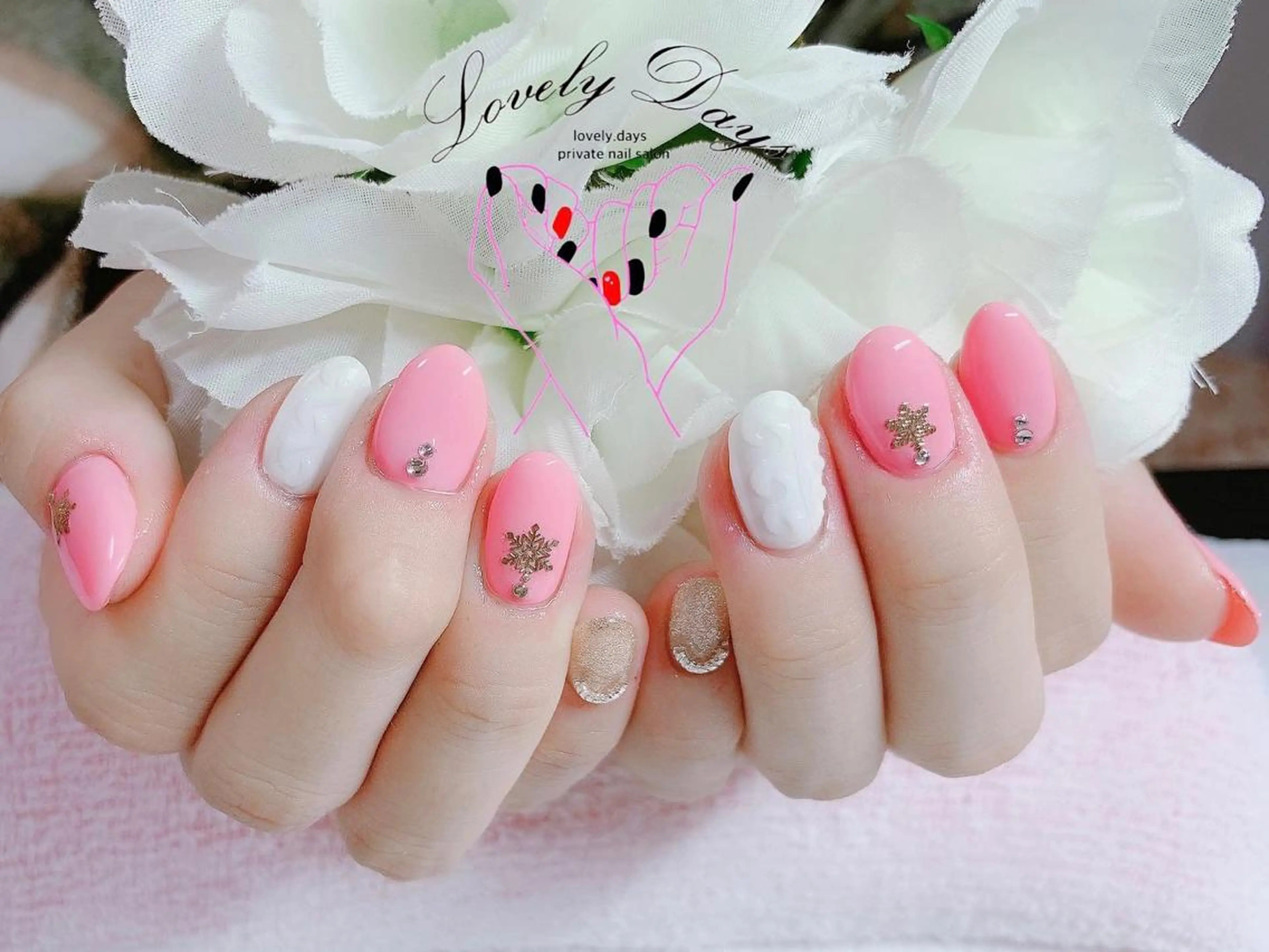 ネイル 持ち込み ハンドネイル LovelyDays ゆいのネイルデザイン