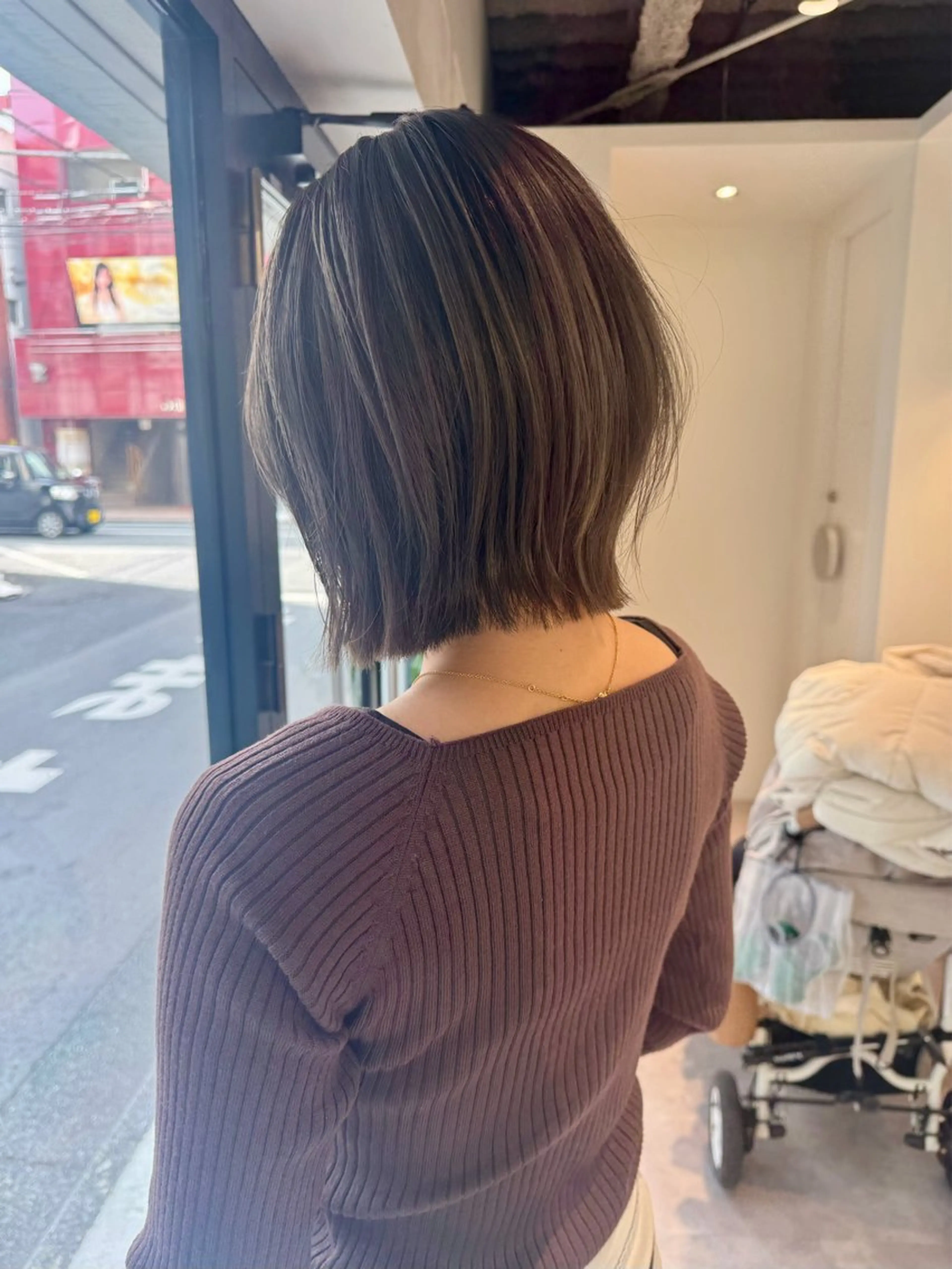 ショート カラー ボブレイヤー ボブ レイヤーカット レイヤーボブ/ボブ 仲川和人のヘアスタイル