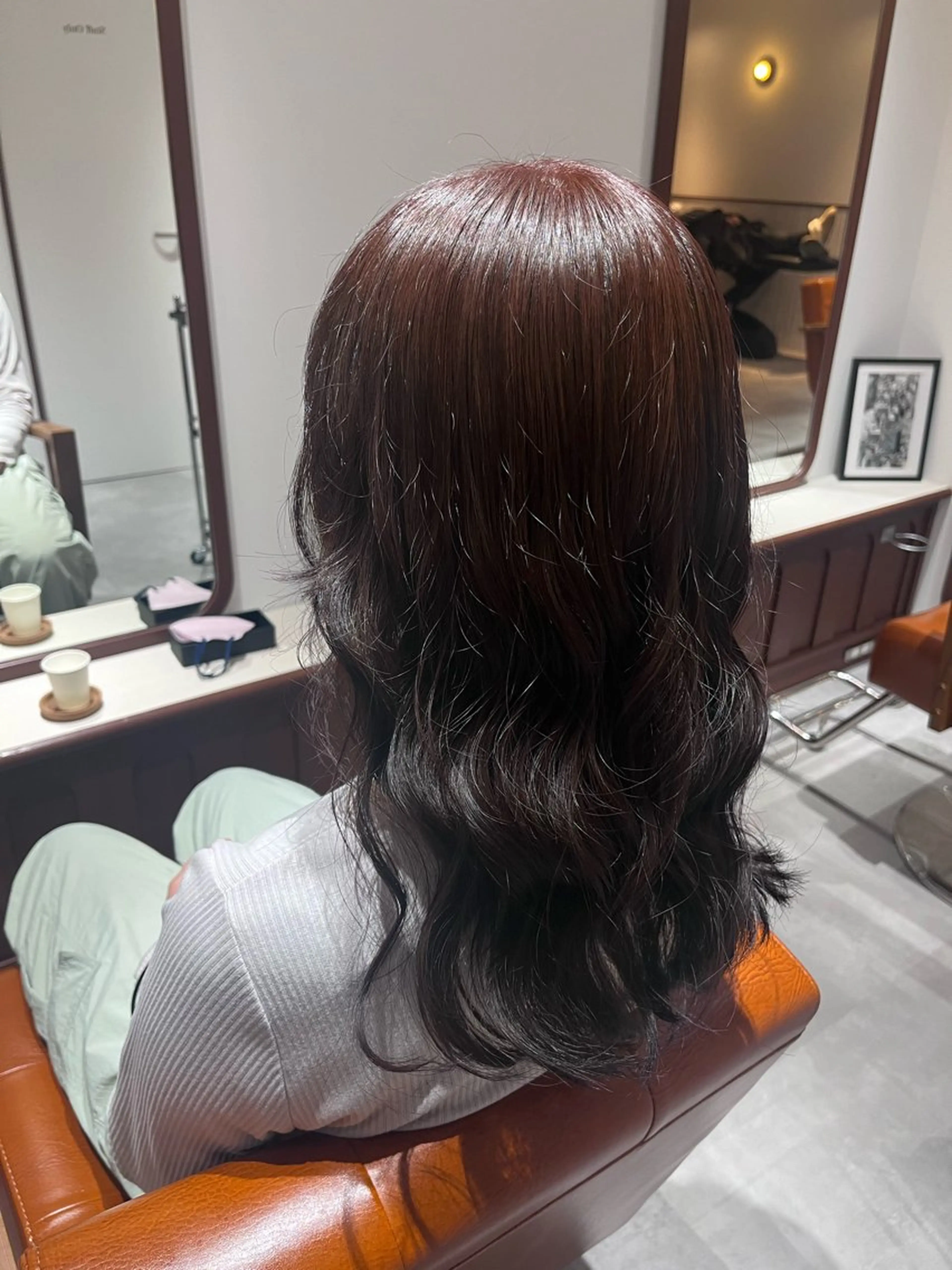 セミロング カラー カット ヘアカラー 💠urara opus💠🩵のヘアスタイル