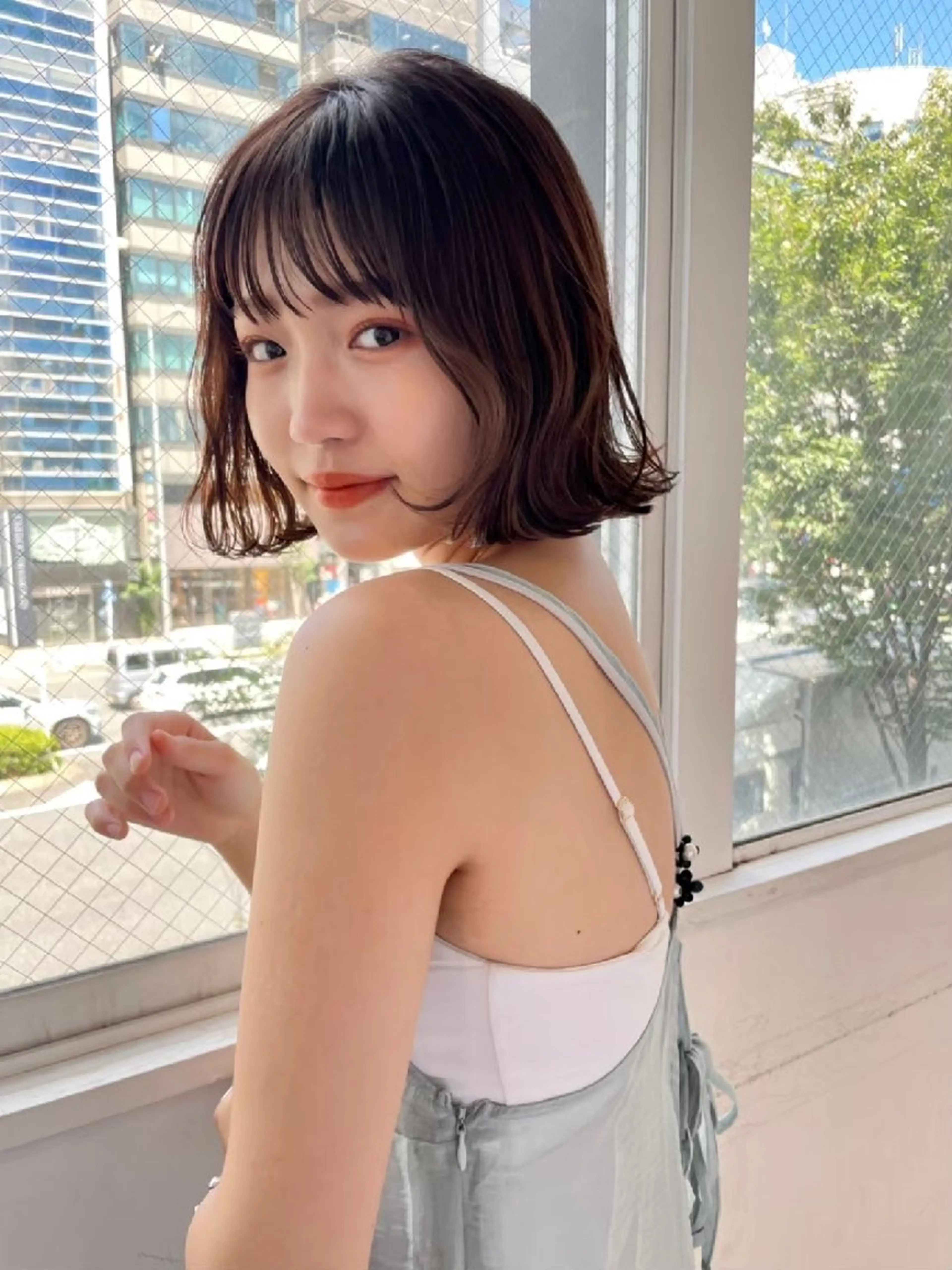 ミディアム ヘアアレンジ カラー カット パーマ トリートメント ヘッドスパ ヘアセット 公式PARADE💐 池袋💐のヘアスタイル