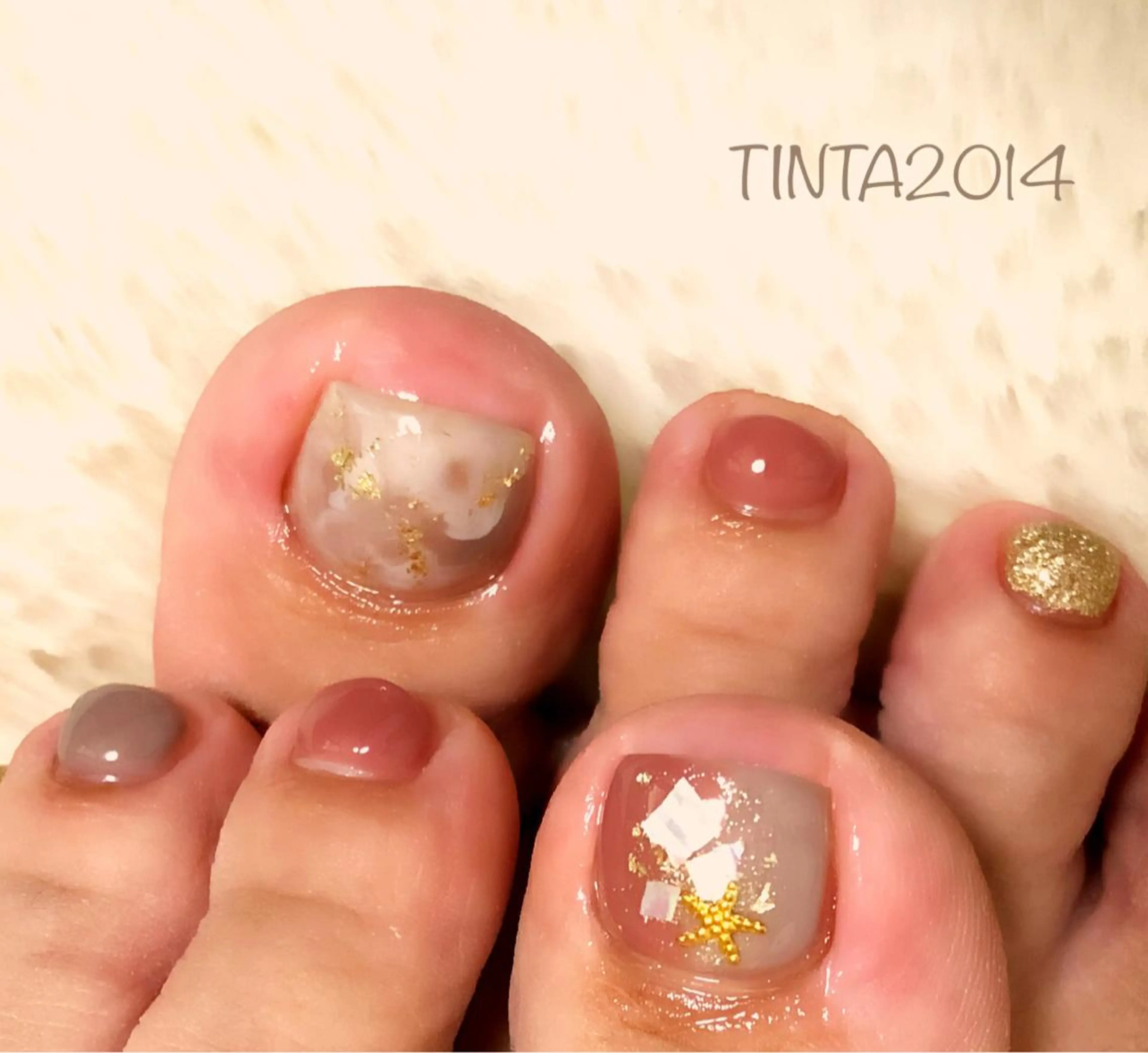 ネイル フットネイル 馬場 典子のネイルデザイン