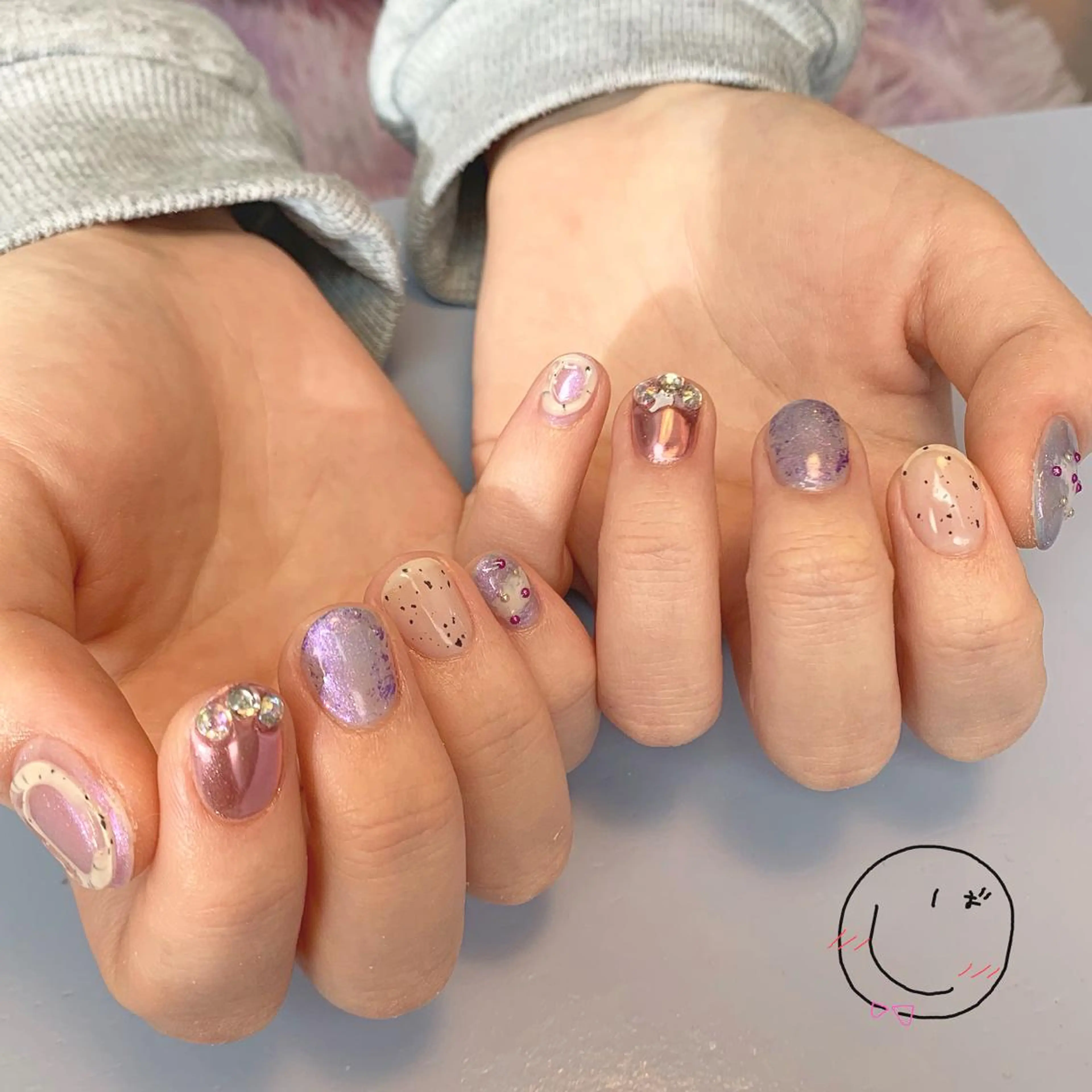 ネイル フットネイル ジェルネイル キラキラネイル ニュアンスネイル ぷっくりネイル chik shibaのネイルデザイン