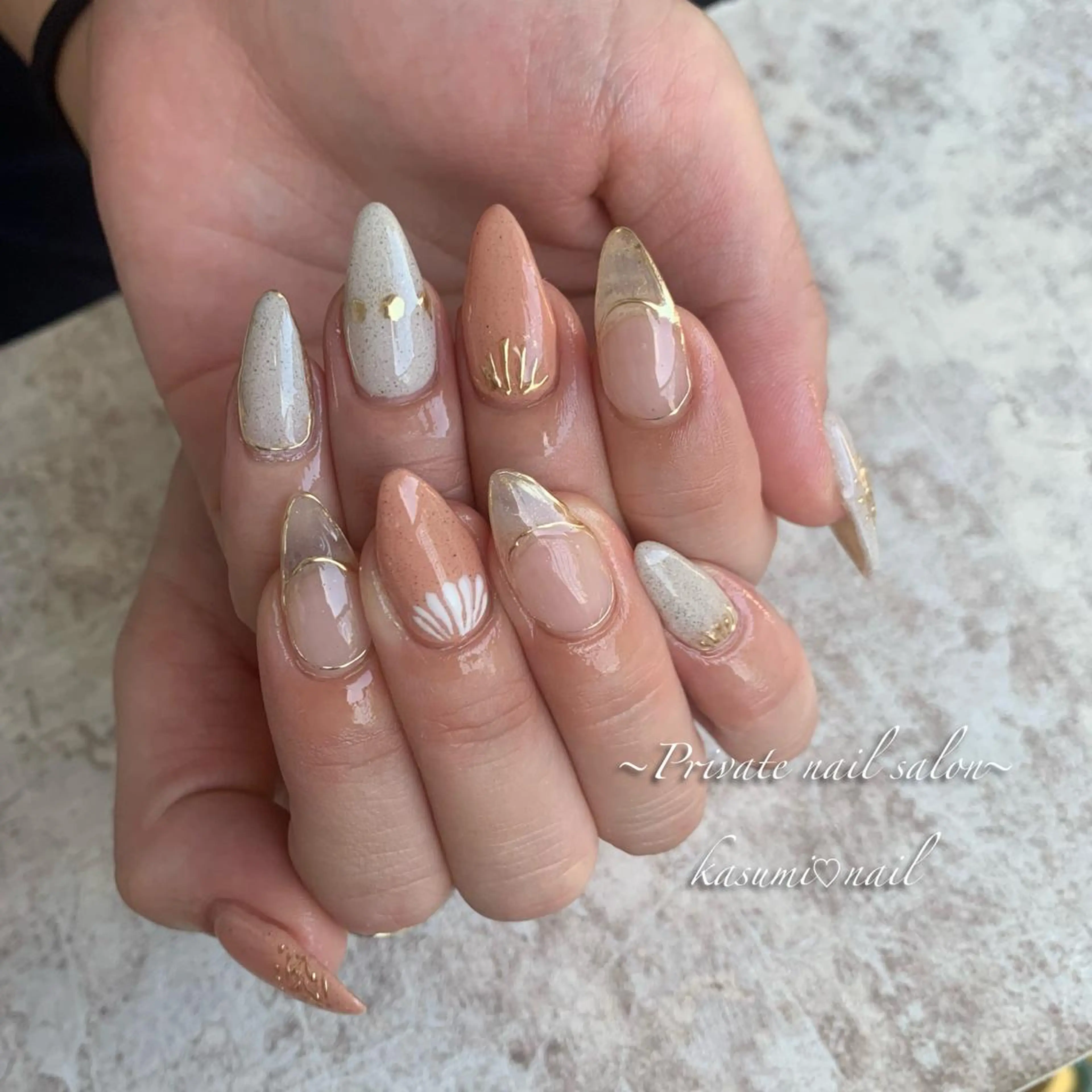 ネイル ラメ(グリッター) マグネットネイル ミラーネイル ニュアンスネイル 冬ネイル KASUMI♡ Nailのネイルデザイン