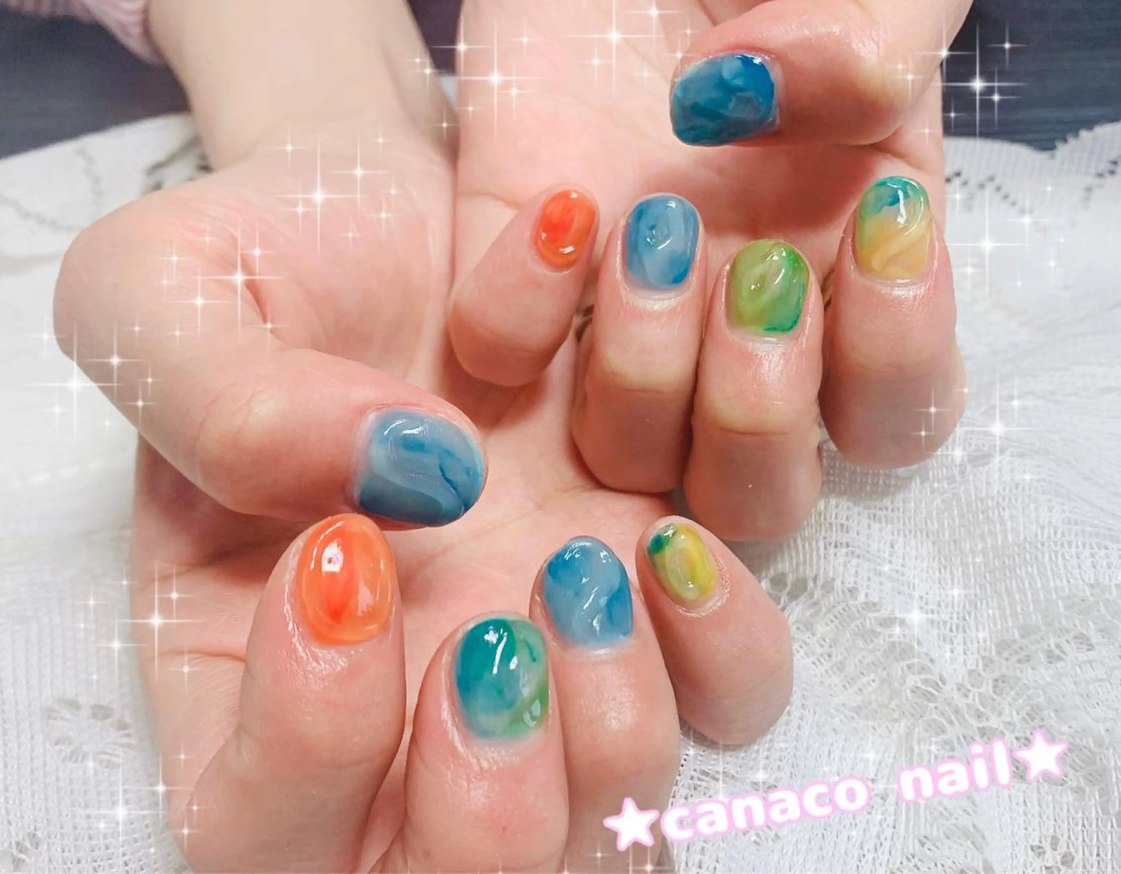 ネイル アートネイル ジェルネイル 韓国ネイル パラジェル ストーンネイル ハンドネイル ハンドケア ベテランネイル cnc nailのネイルデザイン