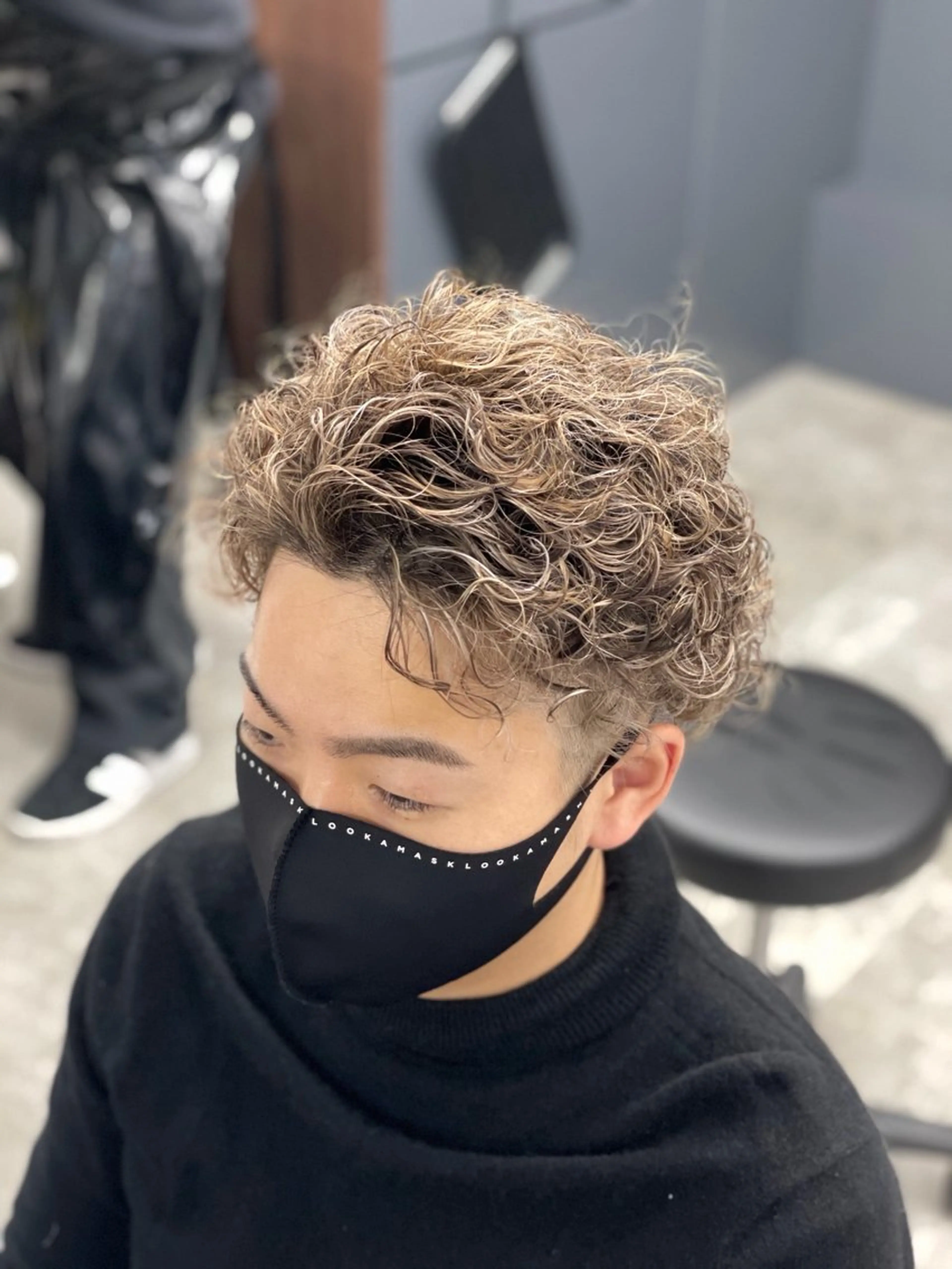 メンズ限定　デザインパーマ＋カット〔ツイストスパイラル等〕の写真