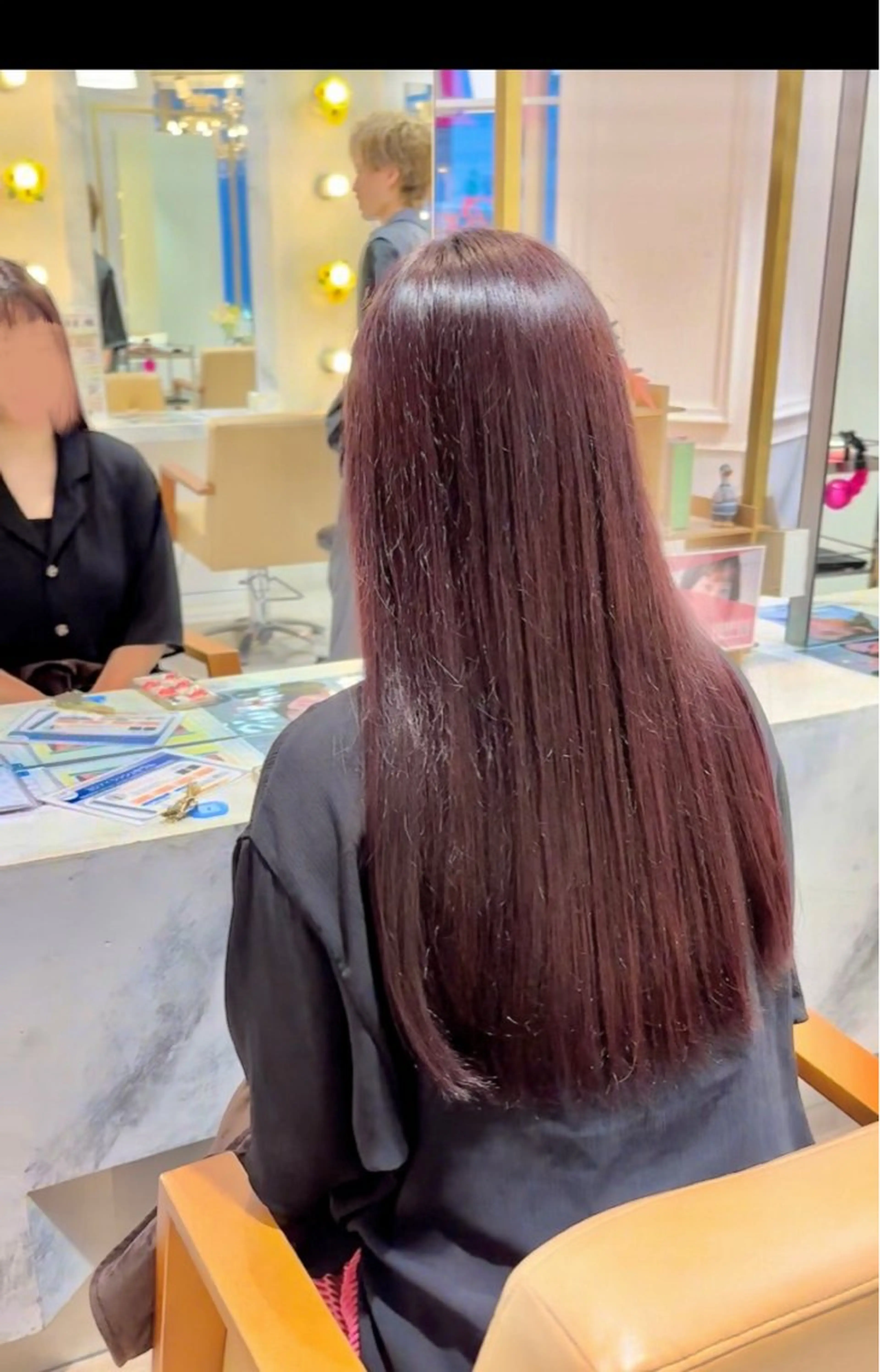 ロング カラー 畑中 夢のヘアスタイル