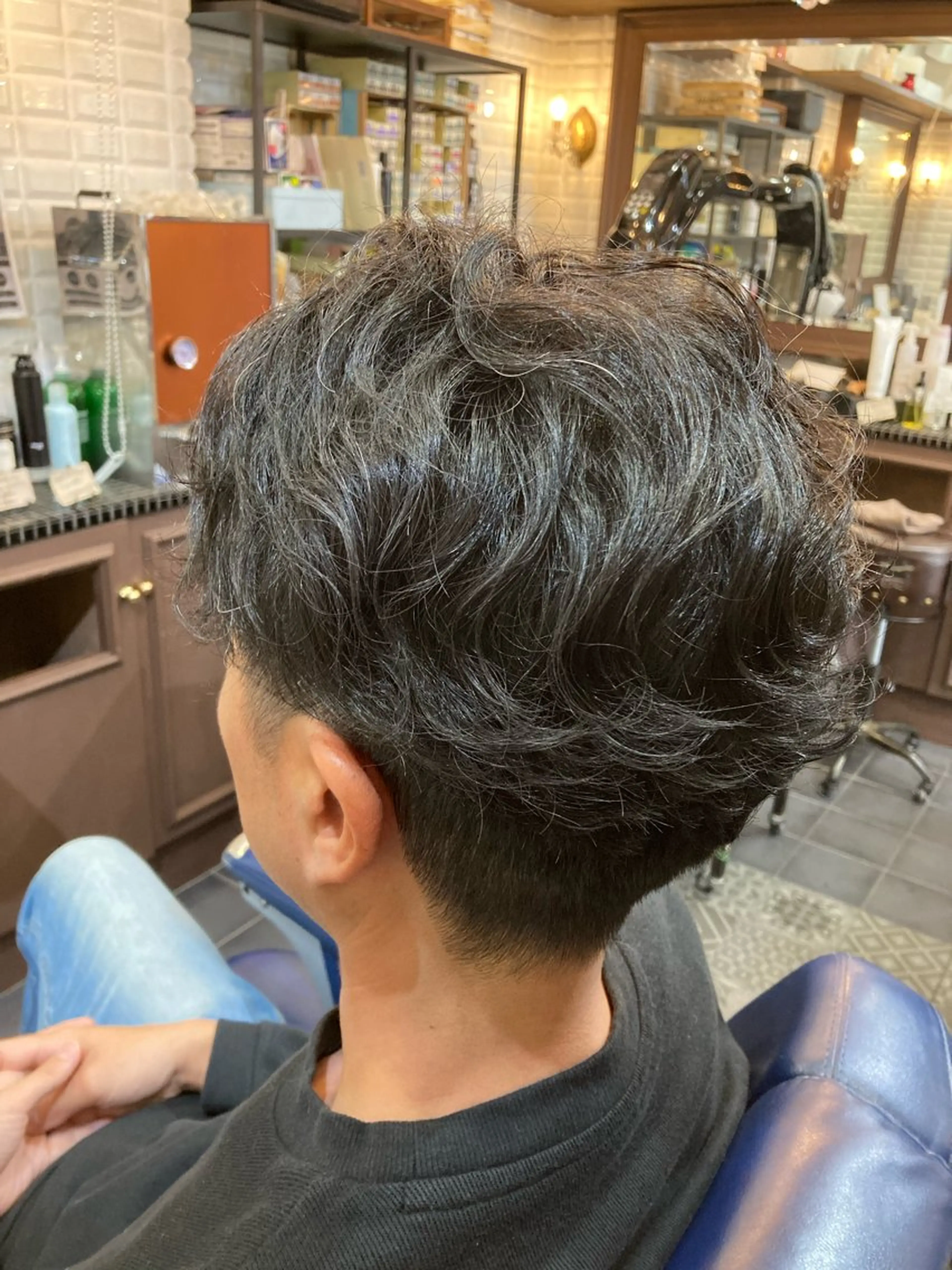 パーマ メンズ ルピナス中田店長 山口大地のヘアスタイル