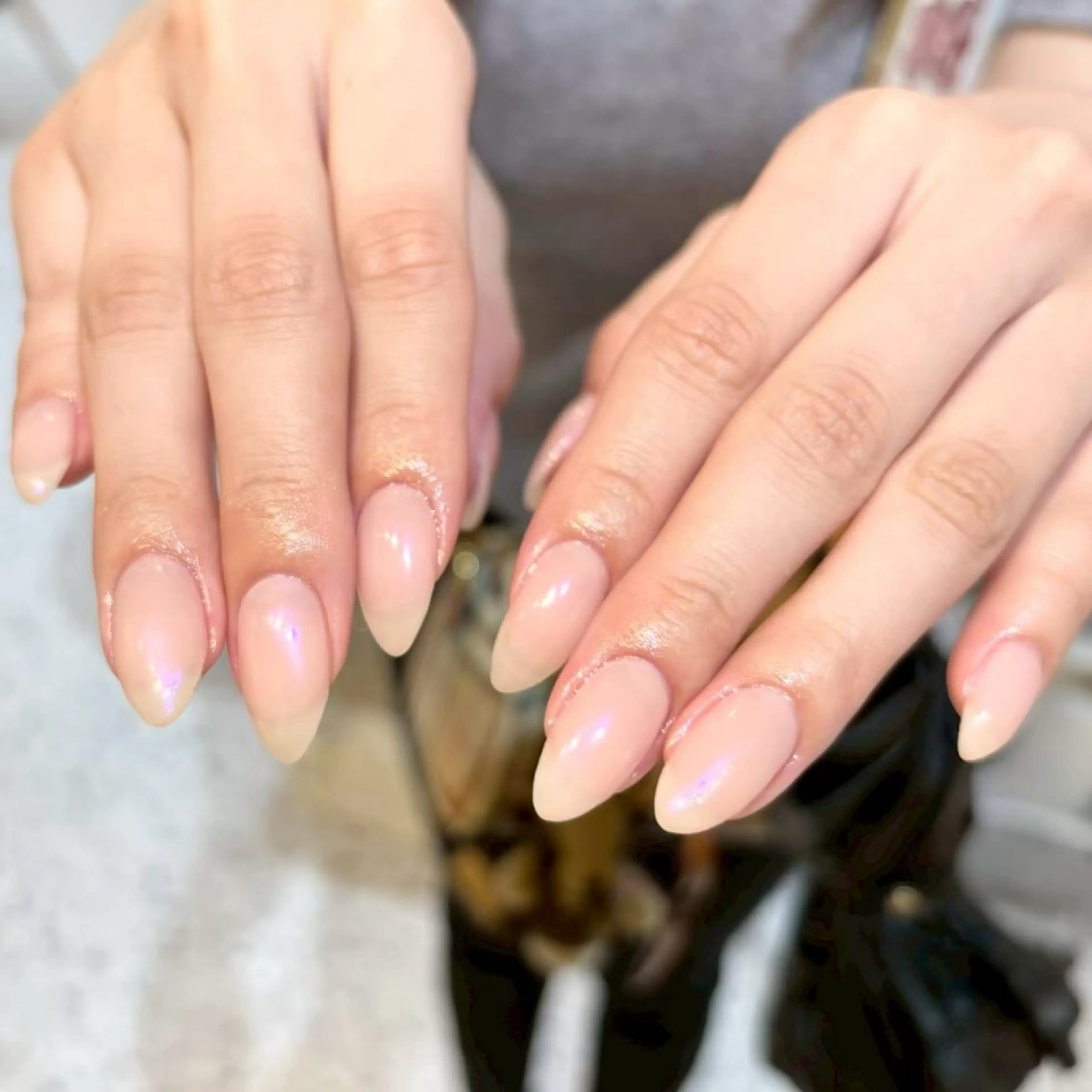 【ミニモ限定💅🫧】ミラーorオーロラネイル🩵オフ無しの写真