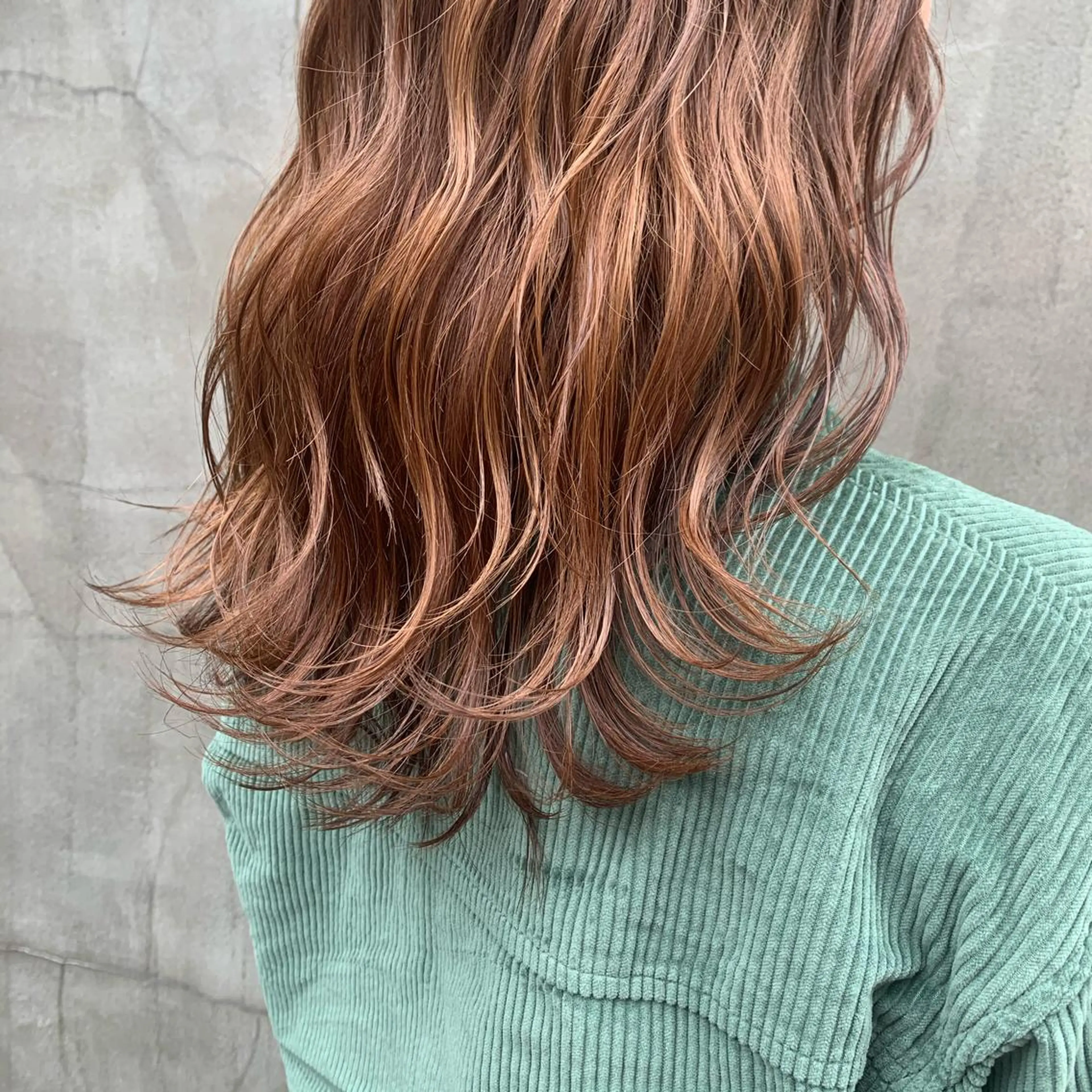 ロング カラー 髪質改善カラー&TR 縮毛矯正/弱酸性矯正のヘアスタイル