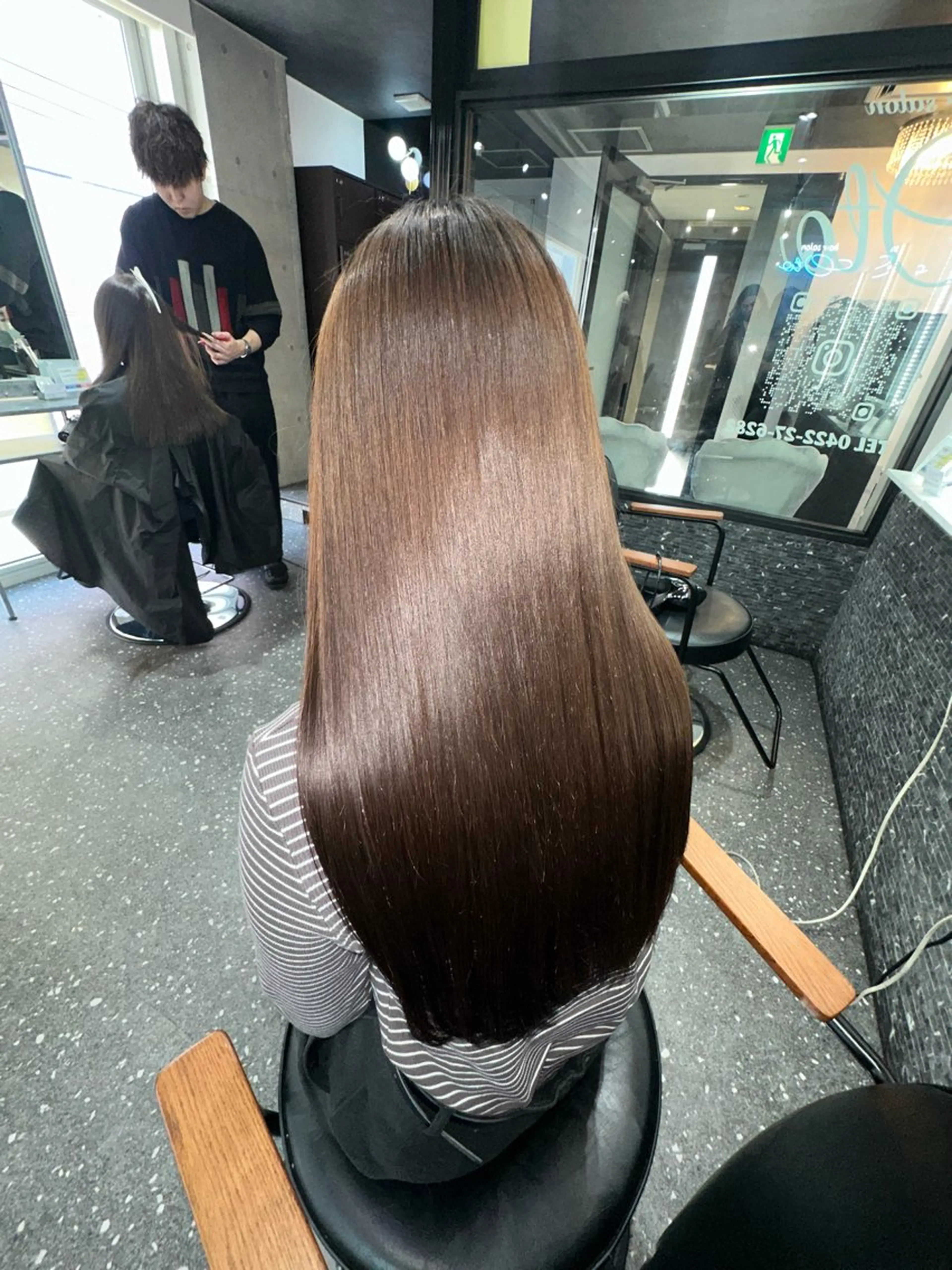 ロング パーマ カット 縮毛矯正 トリートメント 髪質改善⭐️縮毛矯正 中野⭐️Rinaのヘアスタイル