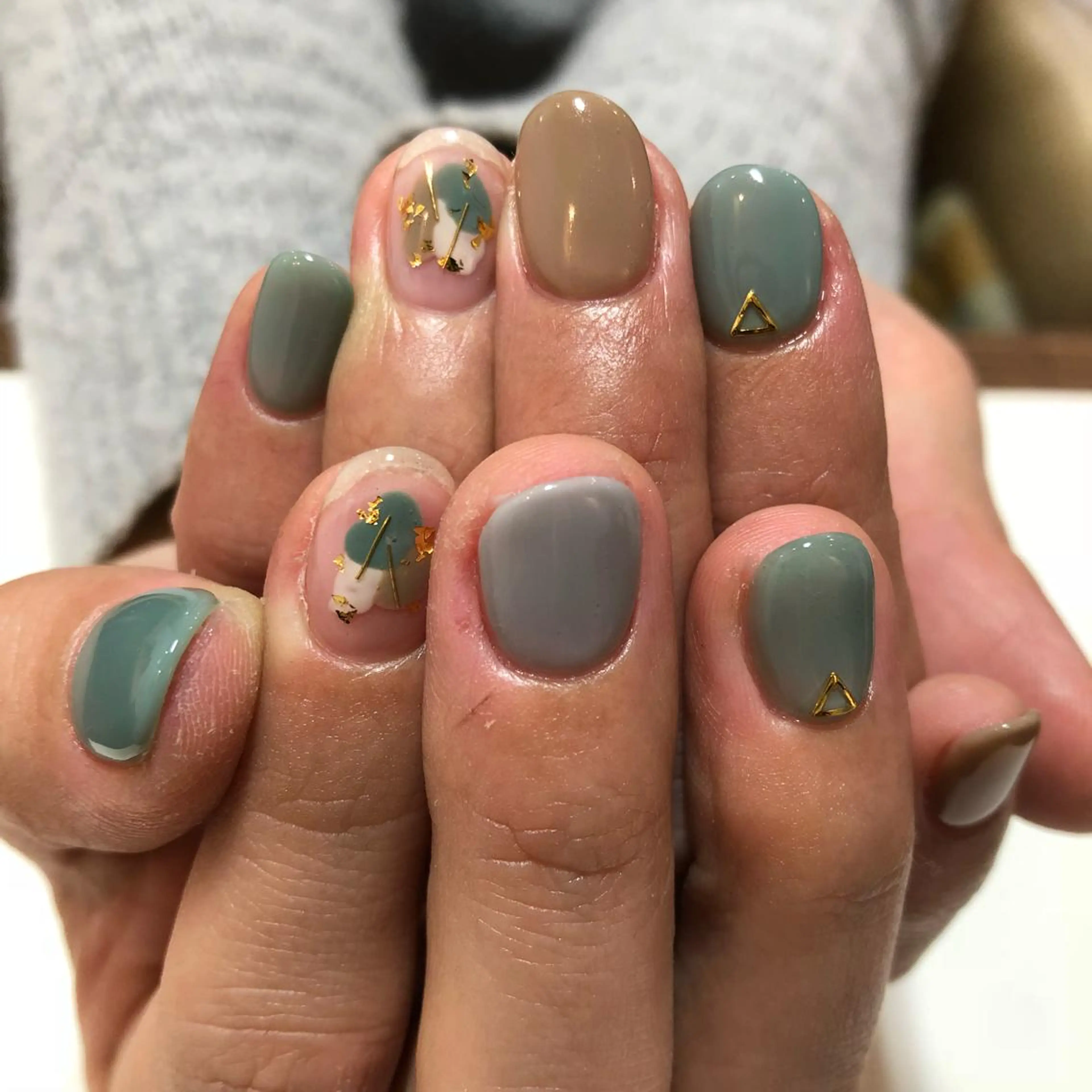 ネイル クリアネイル シンプルネイル shelf ⭐︎のネイルデザイン