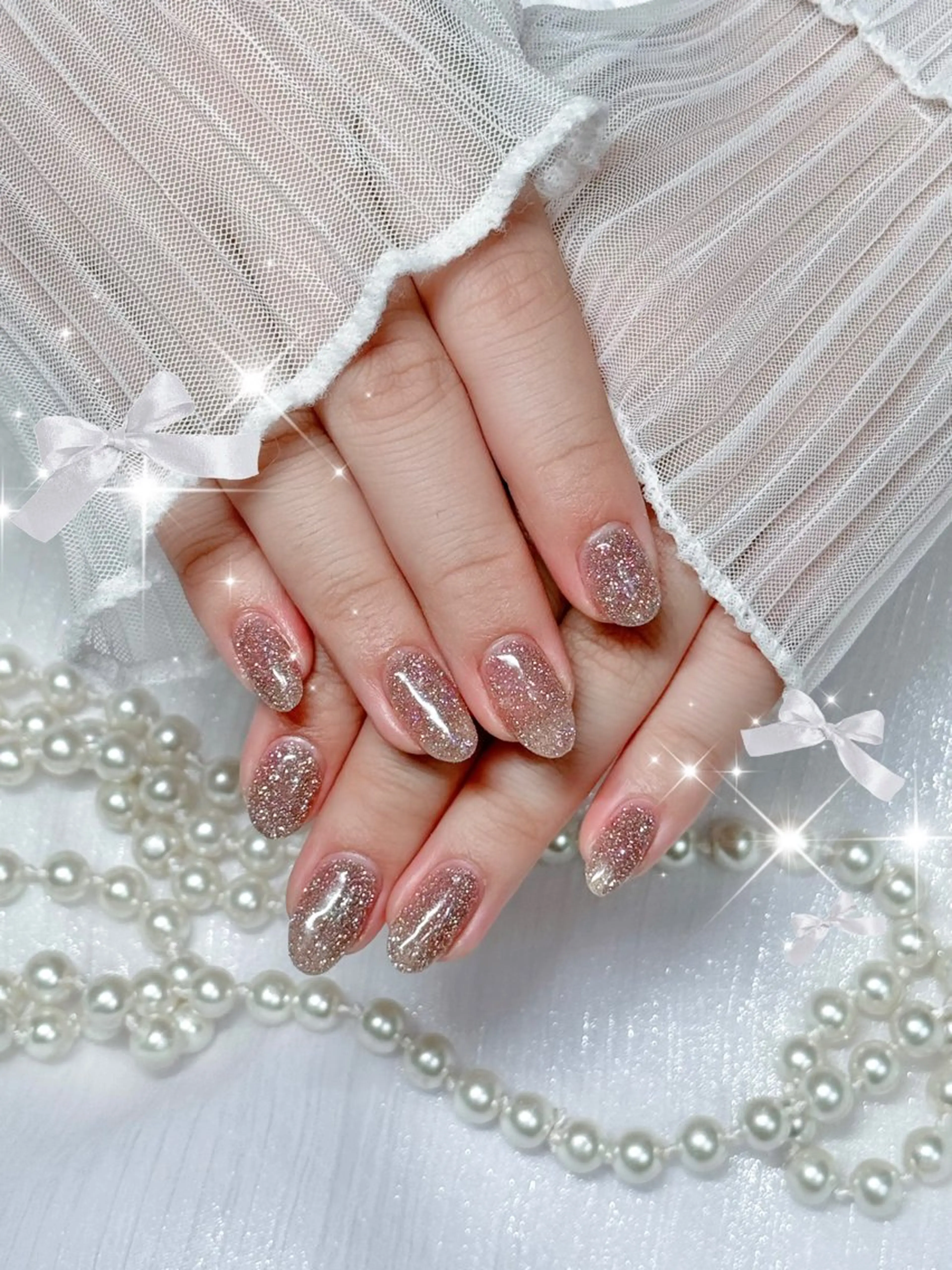 ネイル フラッシュネイル ハンドネイル ✩.*🎀 aoi🎀のネイルデザイン