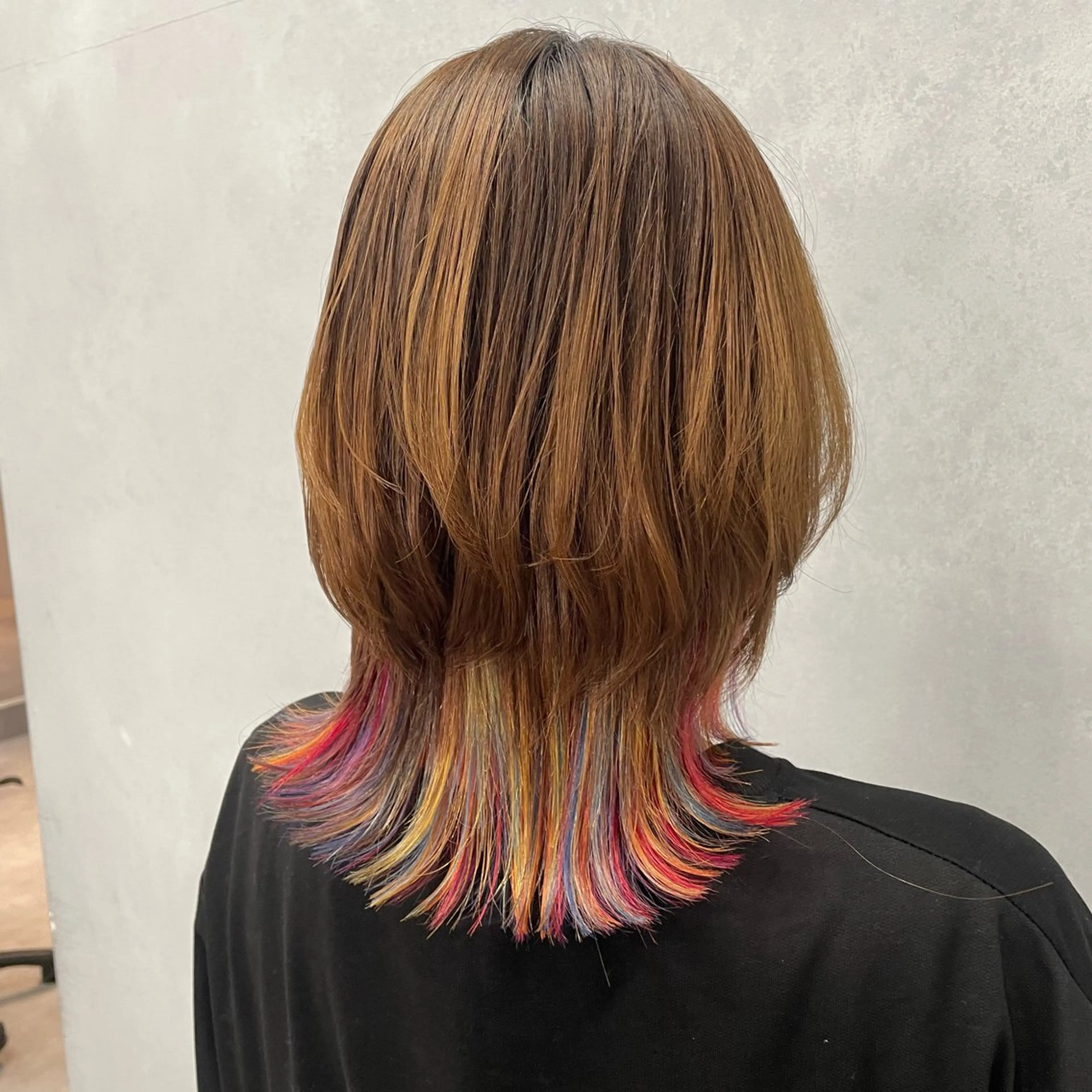 ミディアム カット ヘアカラー 🫧艶髪/ブリーチ 🐳honami🫧のヘアスタイル