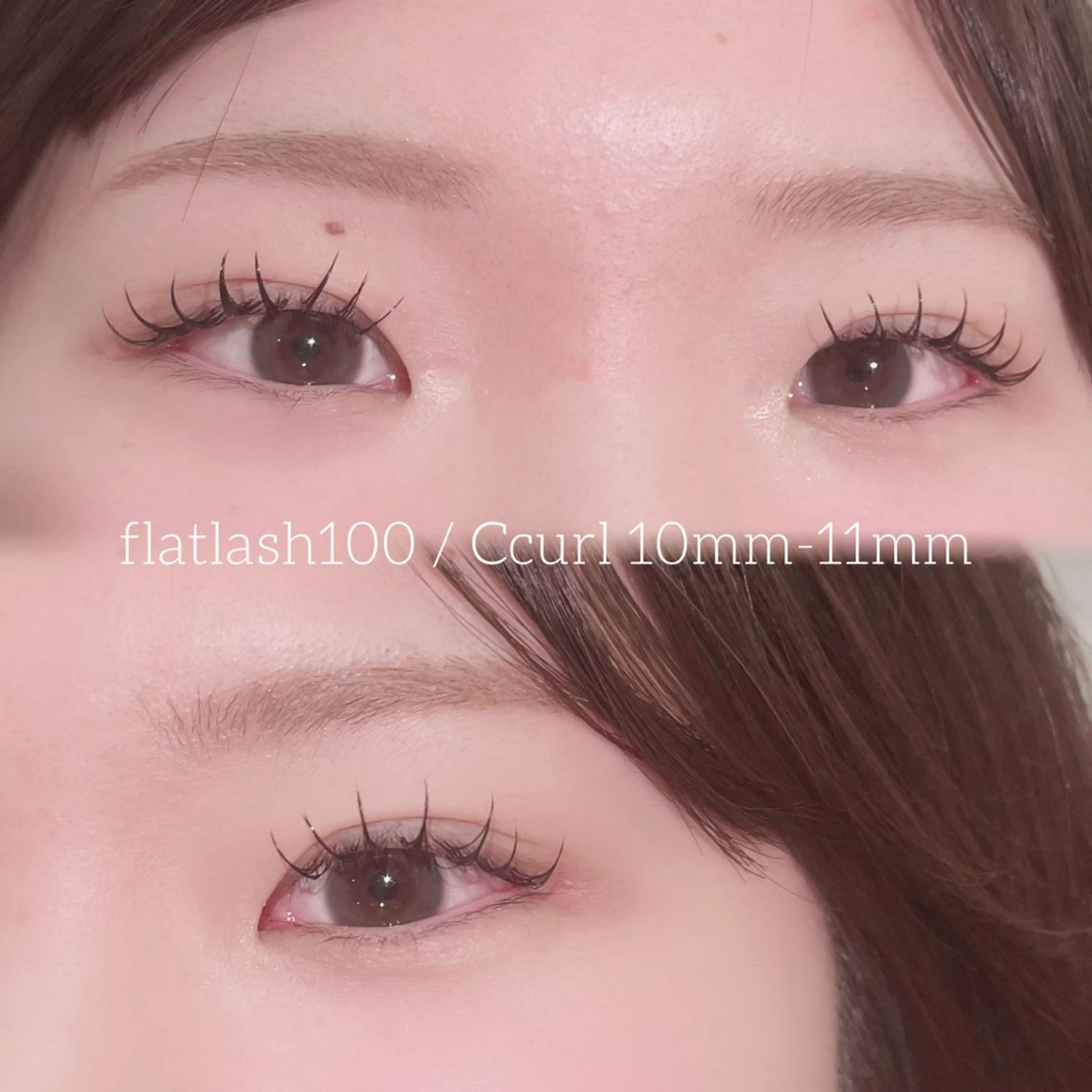 マツエク・マツパ 束感まつ毛 フラットラッシュ REVE eyelash eyebrow所属・REVE(レーヴ) 小林のマツエク・マツパデザイン