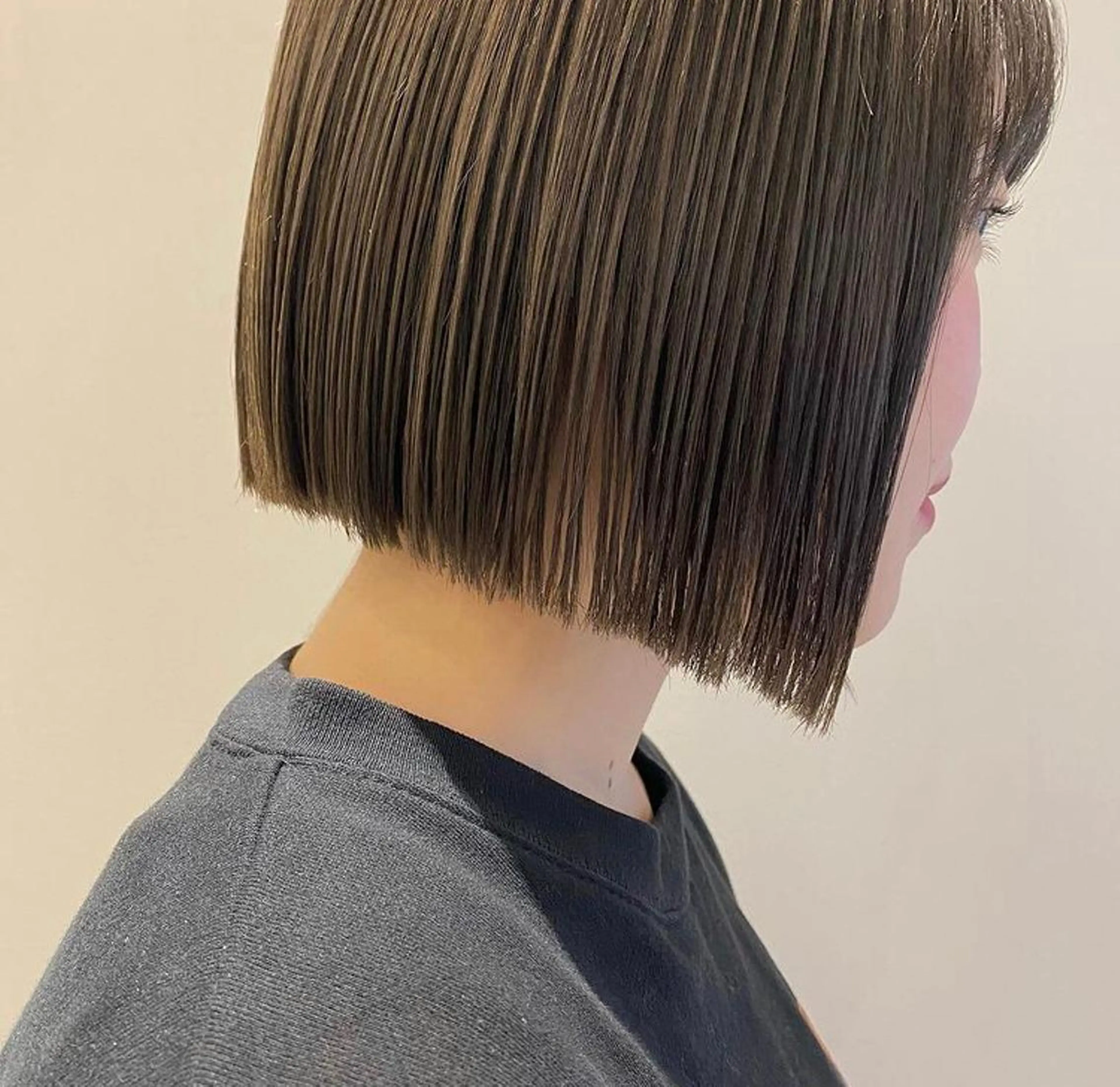 ショート 切りっぱなしボブ ボブ 石渡このみ 🍊レイヤーカットのヘアスタイル