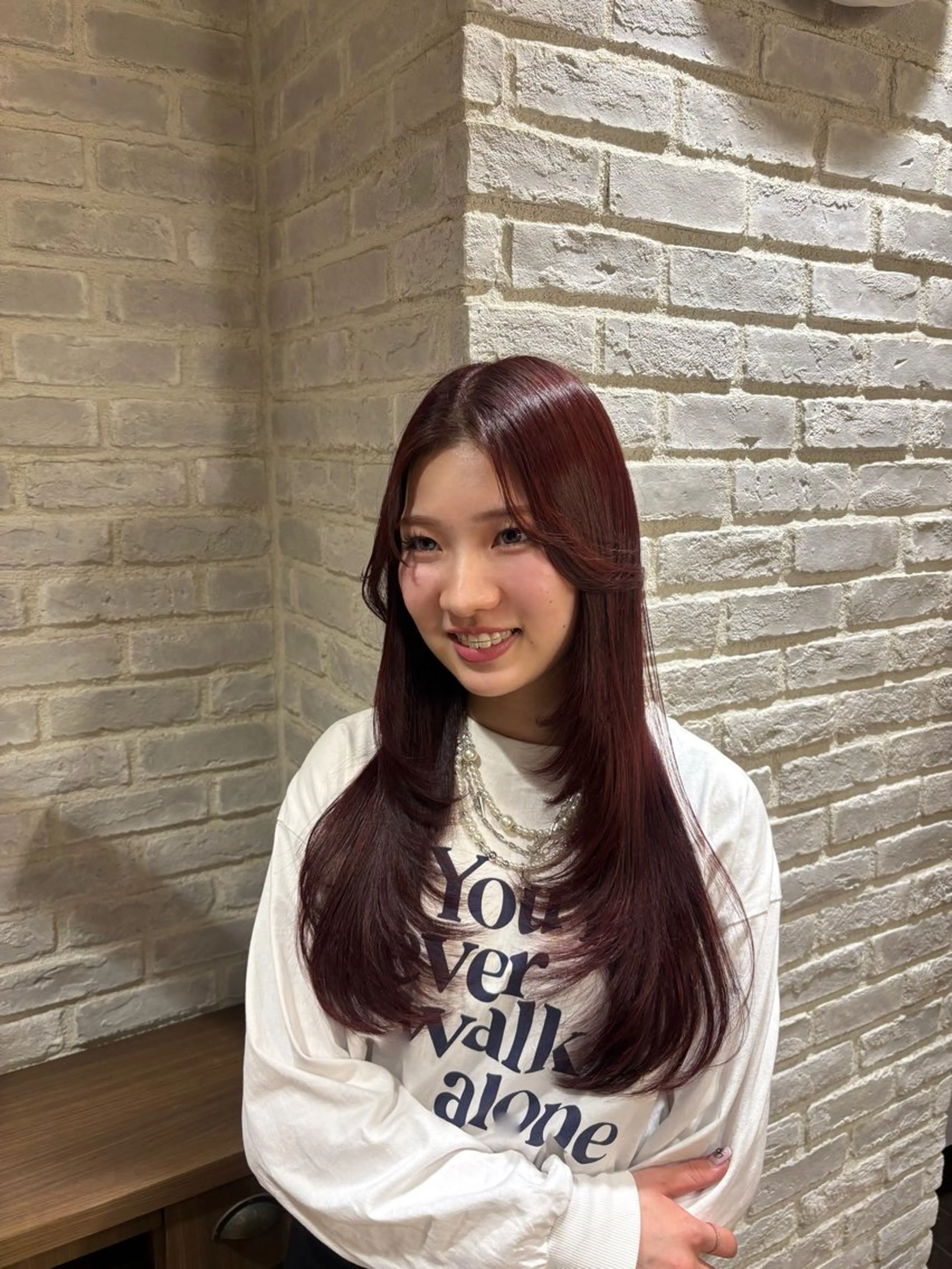 ロング ハイレイヤー レイヤーカット 透明感カラー/ KARENのヘアスタイル