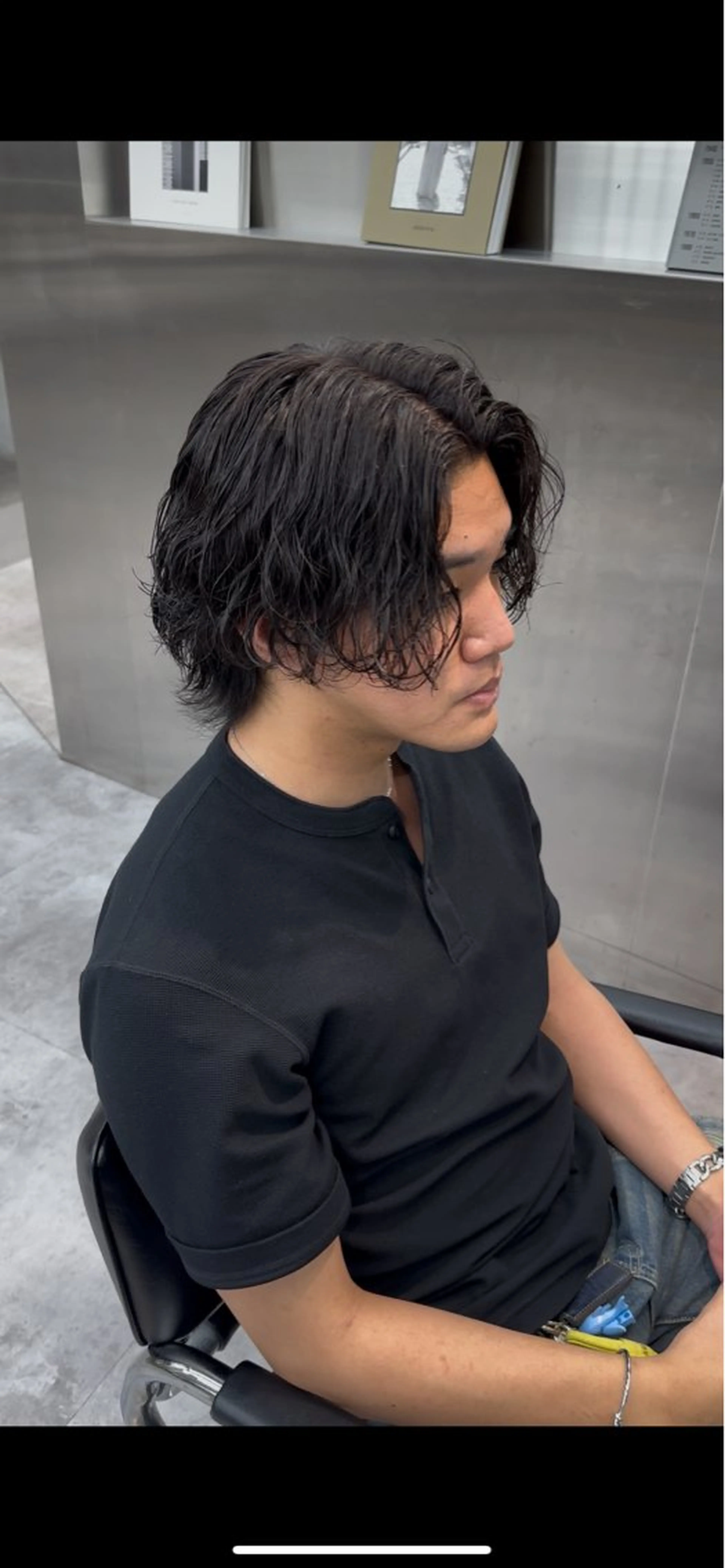 ショート パーマ メンズ 波巻きパーマ 【retouch by fifth】レタッチバイフィフス所属・【fifth】 立花啓翔のヘアスタイル