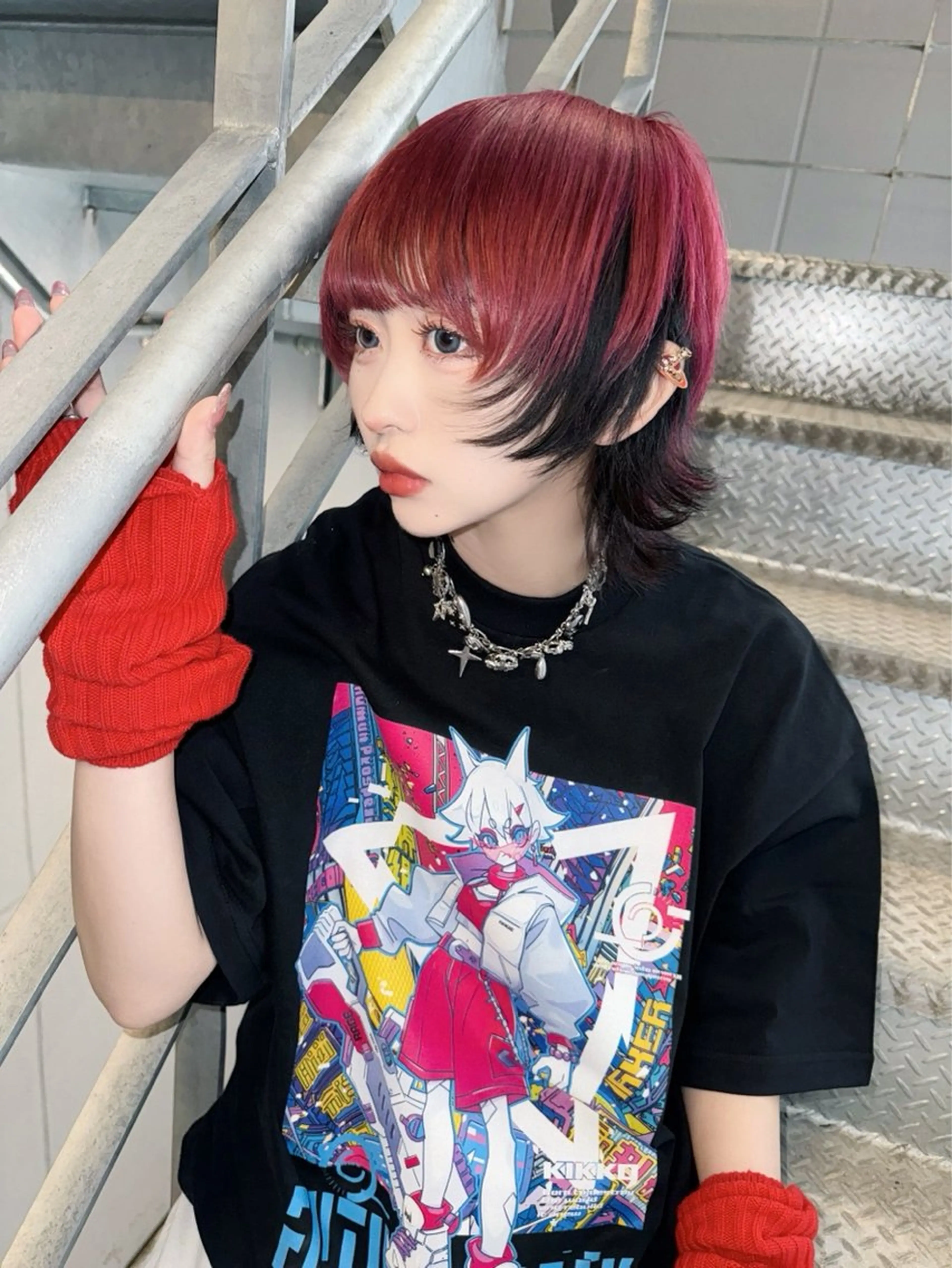 ショート カラー ハイトーン/ウルフ /小澤凌祐🦕のヘアスタイル