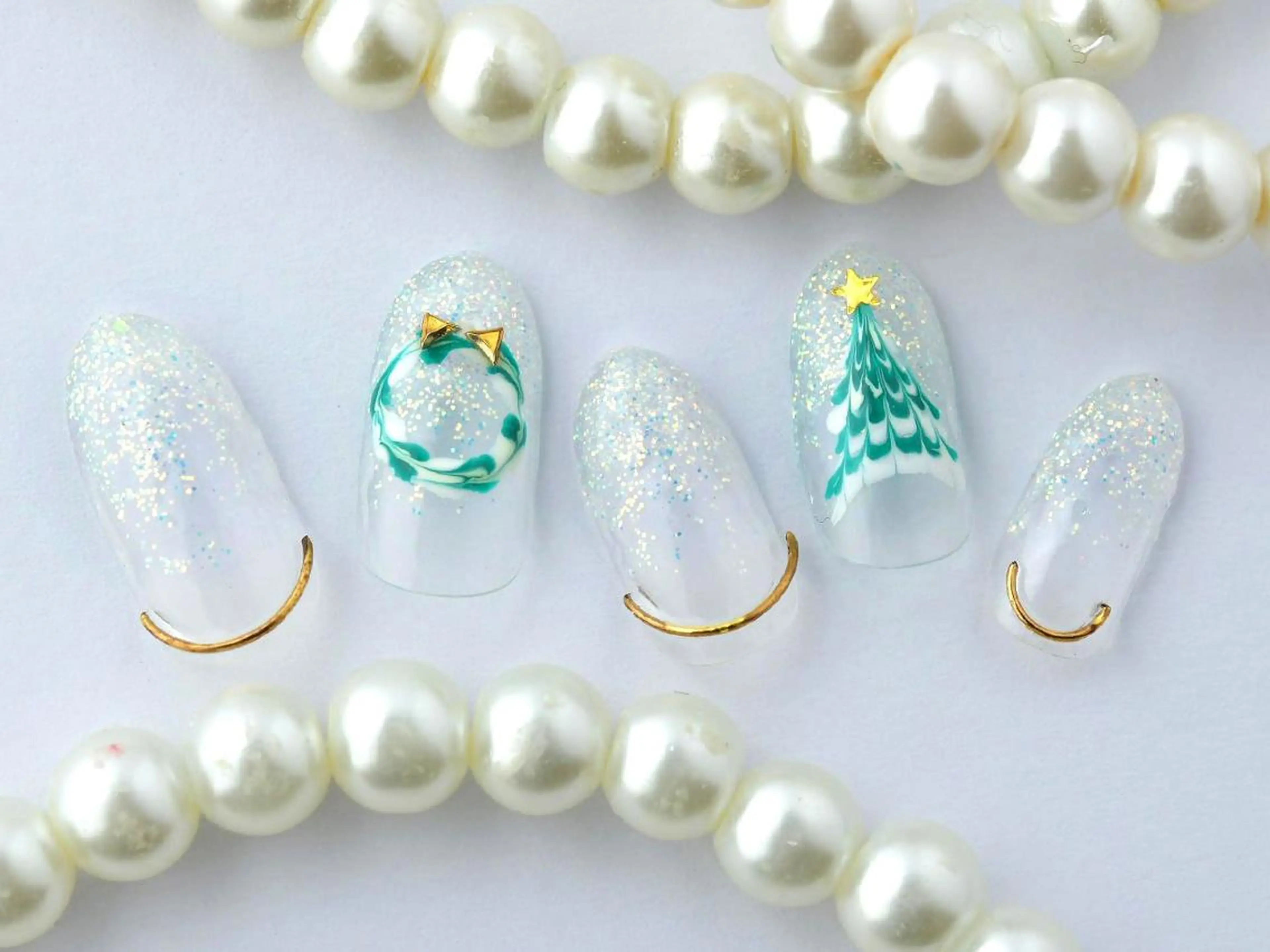 ネイル 桜ネイル クリアネイル フットネイル ジェルネイル キラキラネイル 💗🪽Tiary Nail🪽💗のネイルデザイン