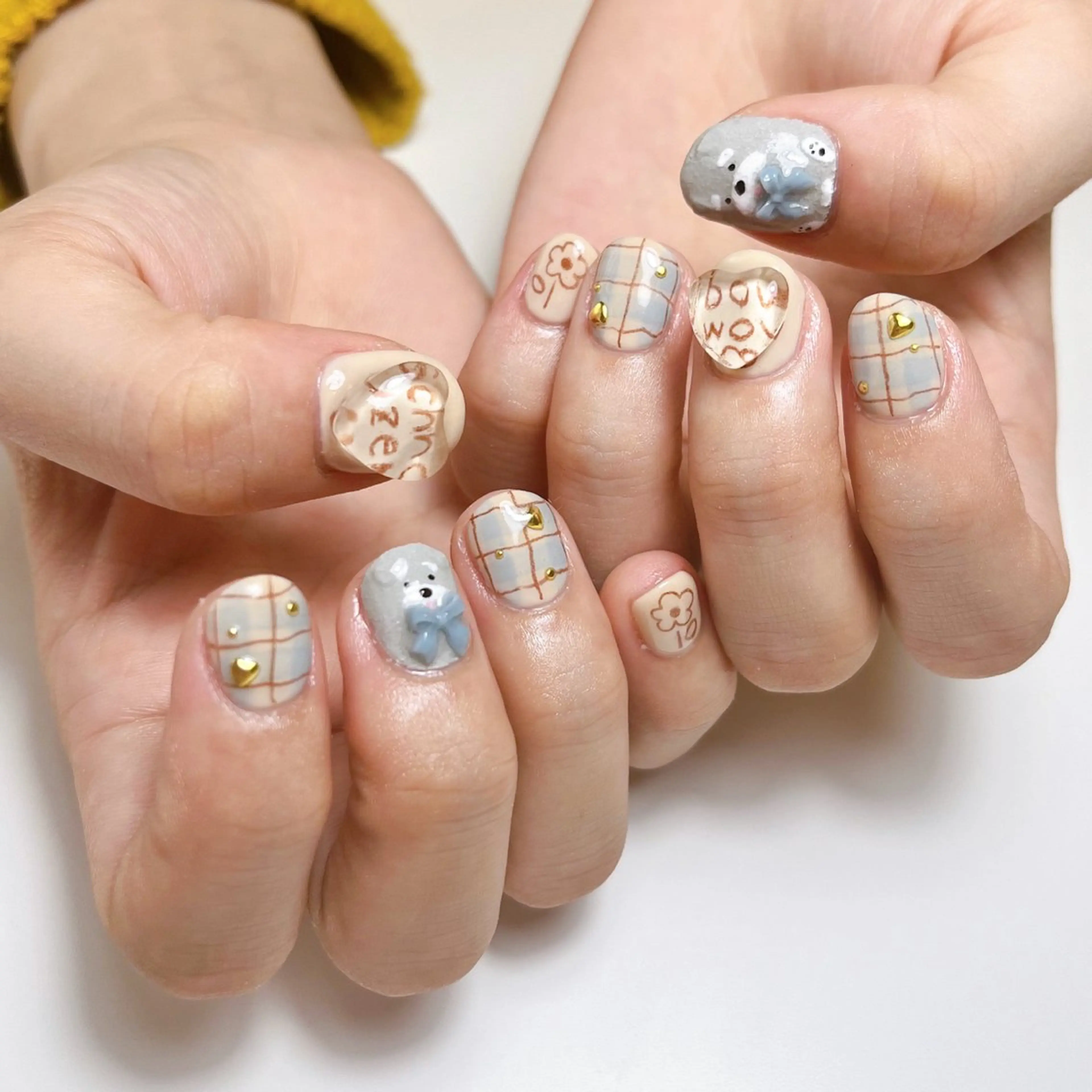 ネイル ハンドネイル いちごパフェ ゆいのネイルデザイン