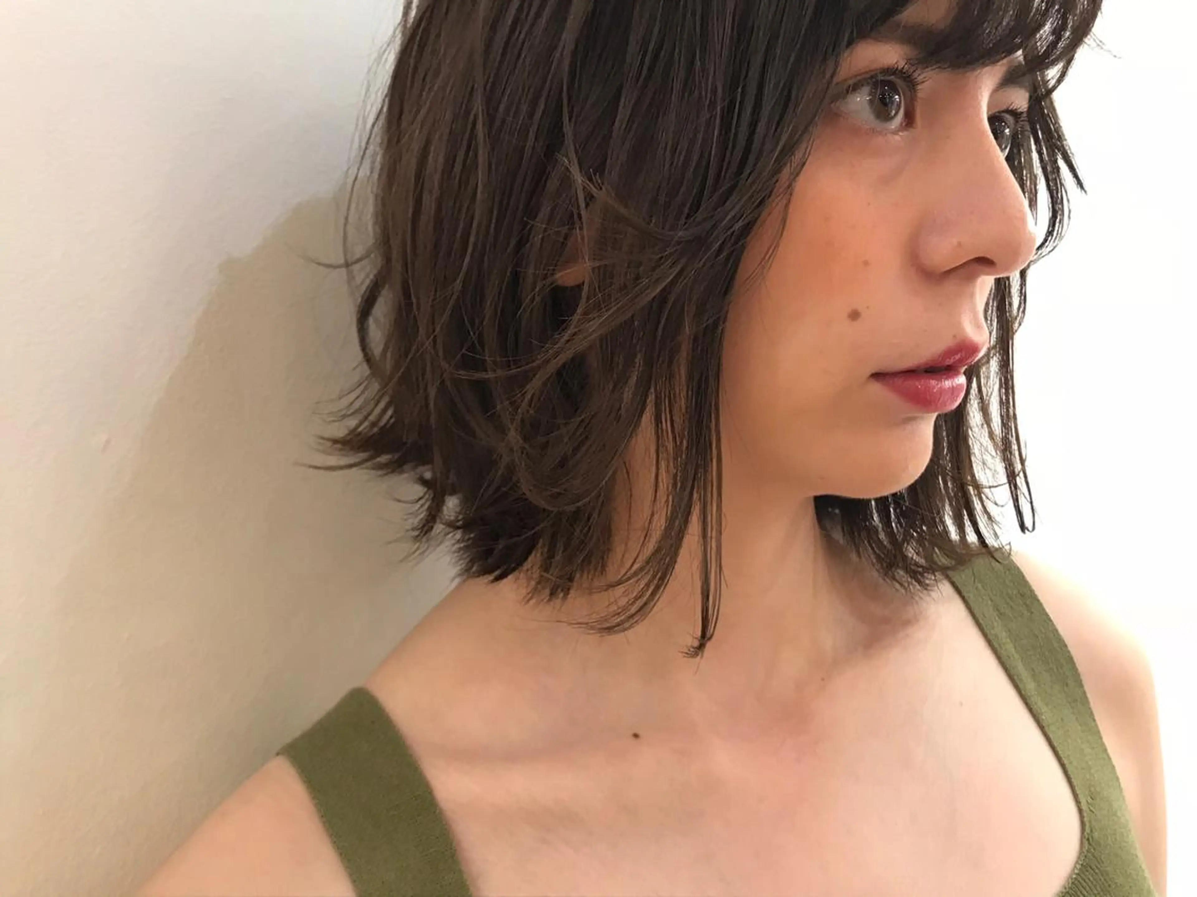 ミディアム ヒロミ/アレンジ/ アンニュイ/透け感のヘアスタイル