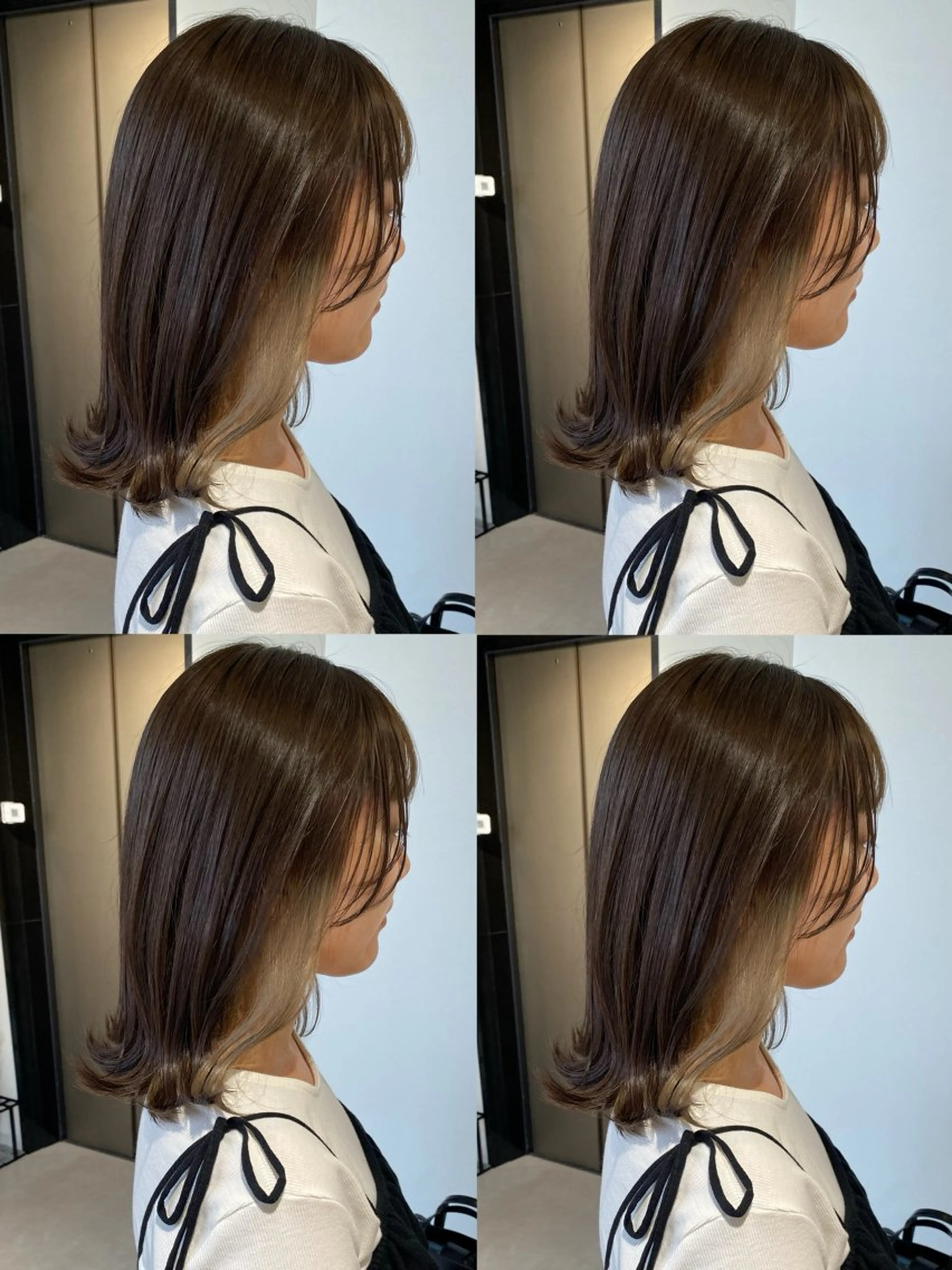 ミディアム カット ヘアカラー トリートメント fier umeda所属・fier_umeda 梨花 rifaのヘアスタイル