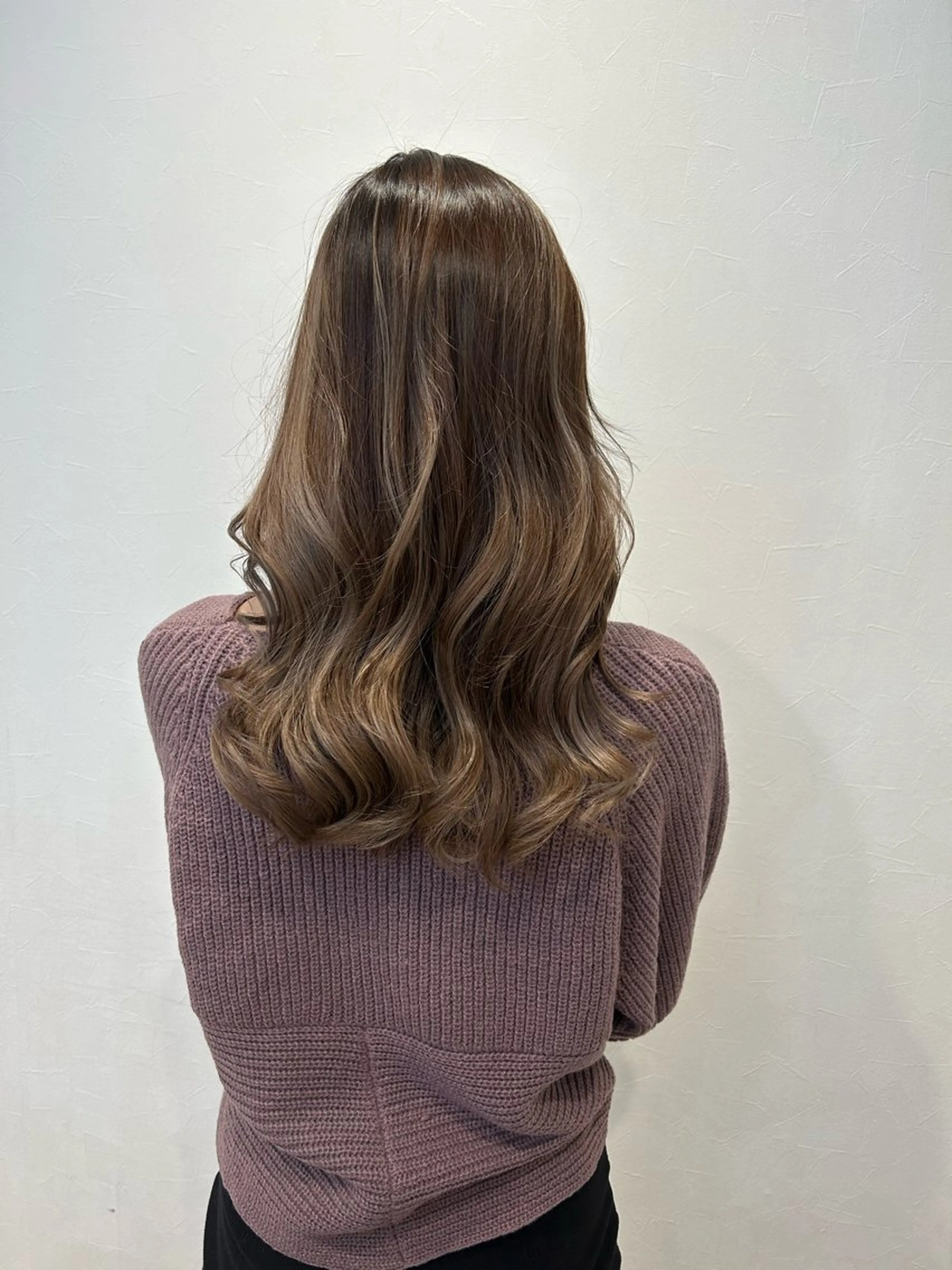 セミロング カラー ブリーチ ケアブリーチ ダブルカラー グレージュ ハイライトカラー カット ヘアカラー ボブ/ハイトーン 福生Radix 下田のヘアスタイル