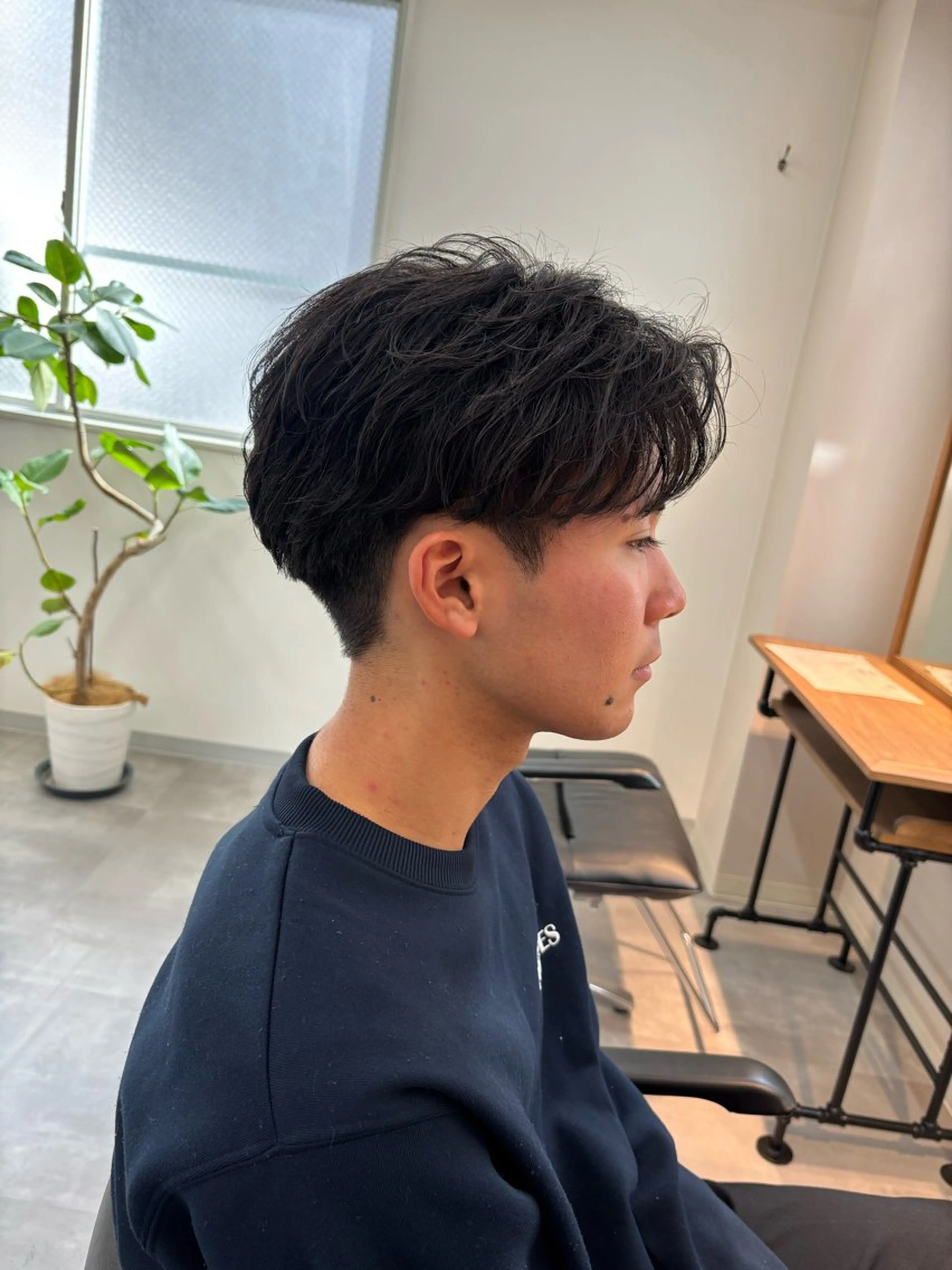 パーマ メンズ フェザーパーマ メンズパーマ カット パーマ 保立/フェザーパーマ /メンズカット千葉のヘアスタイル