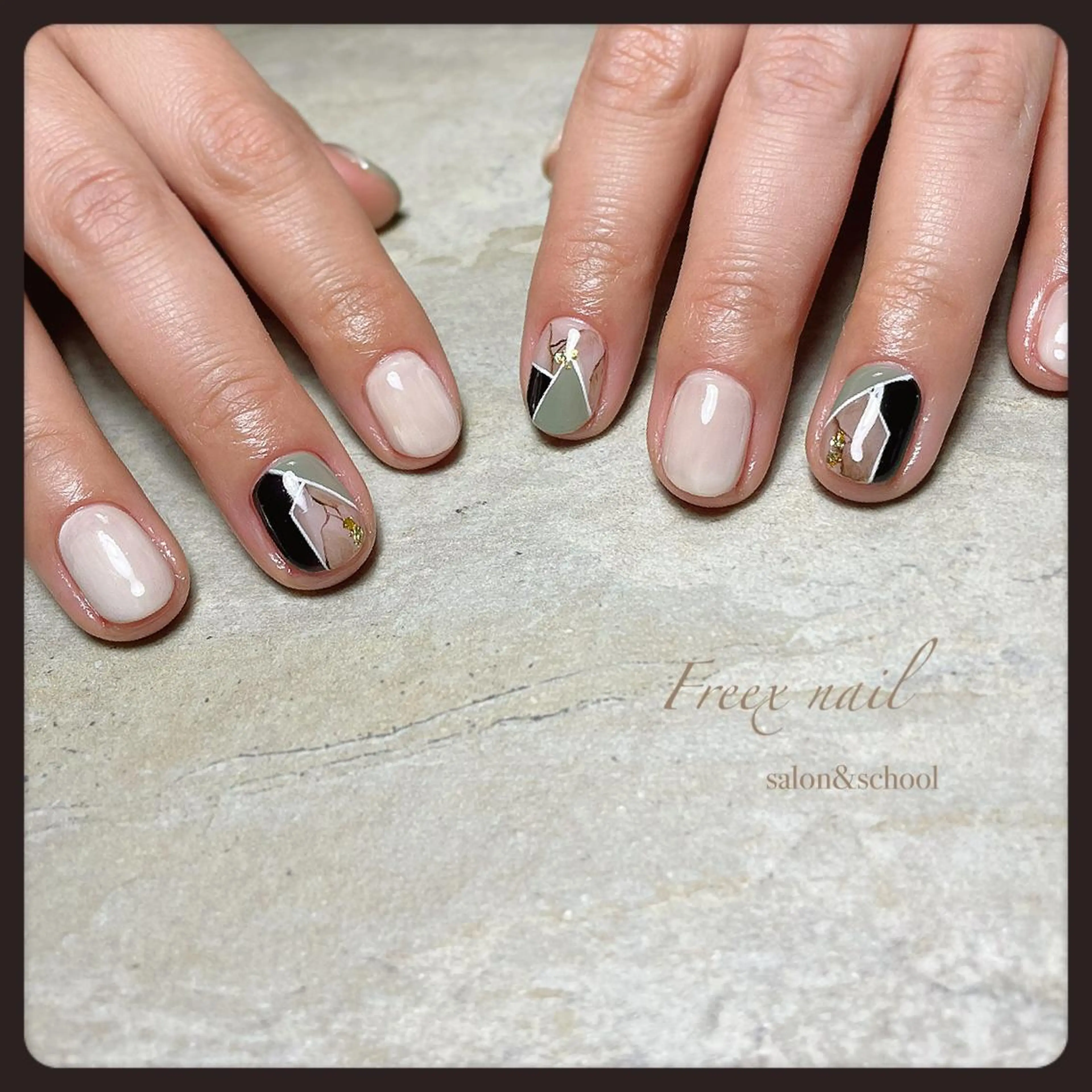 ネイル ハンドネイル ハンドケア freex nail /ニュアンス/個性派のネイルデザイン