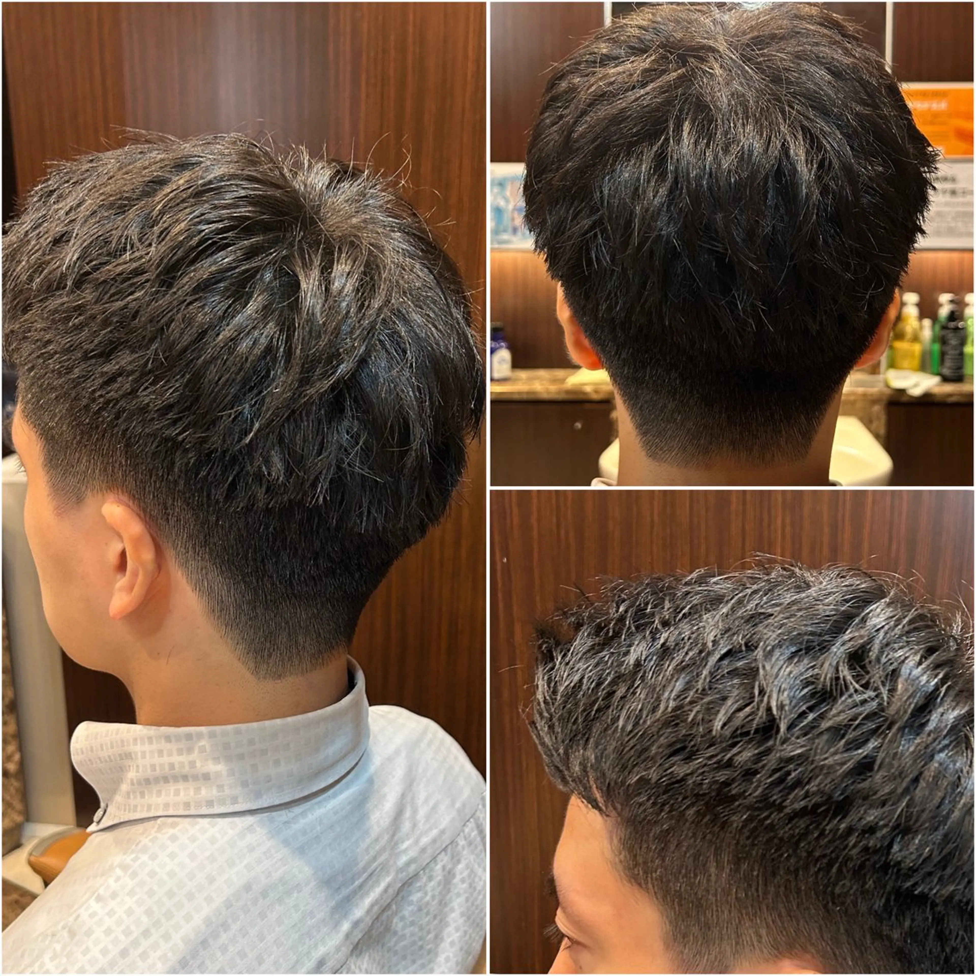 ショート メンズ カット 根尾 海咲のヘアスタイル