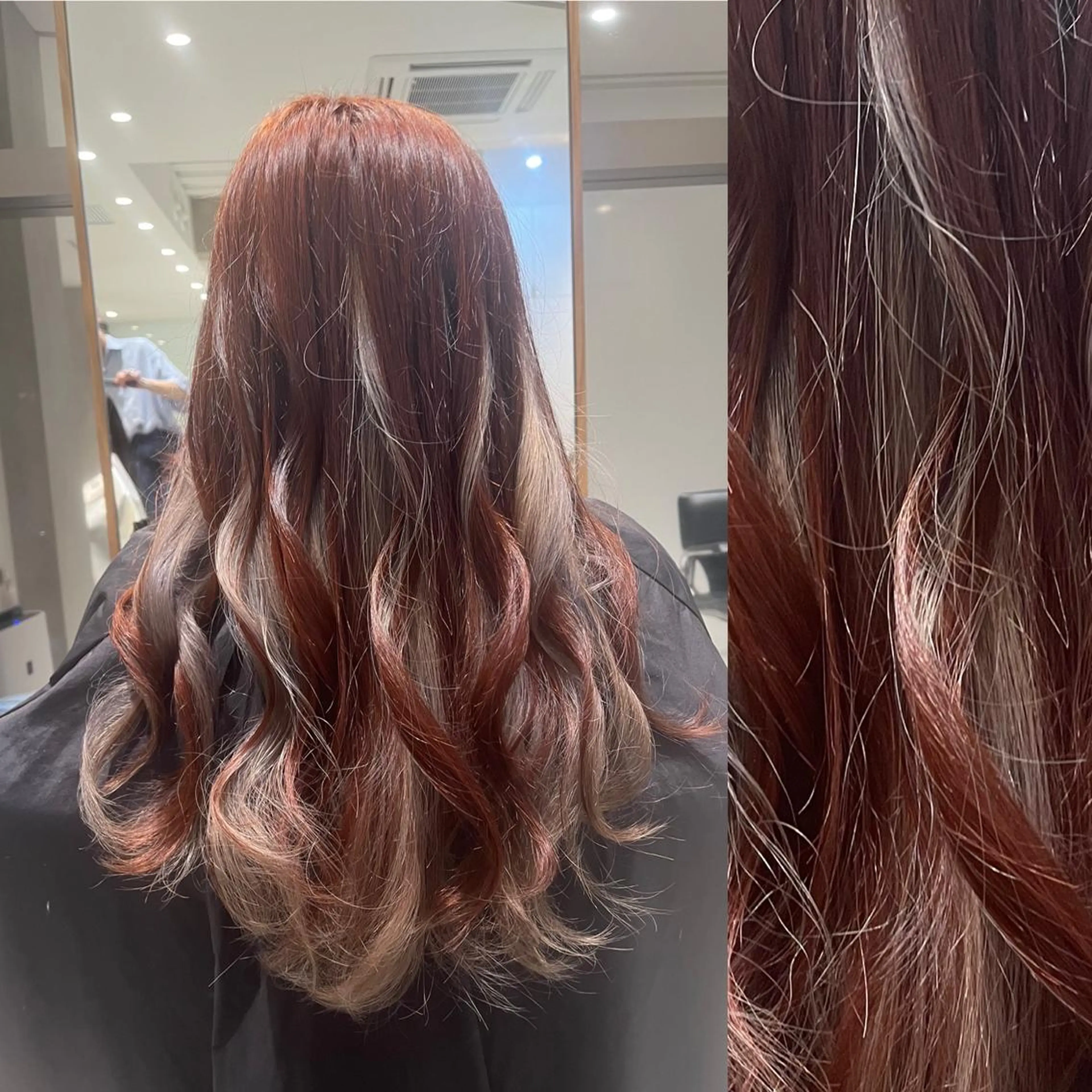 ロング カラー ヘアアレンジ ベージュカラー ブリーチ ブラウンカラー ケアブリーチ カシス stylist ◎RUKI.のヘアスタイル