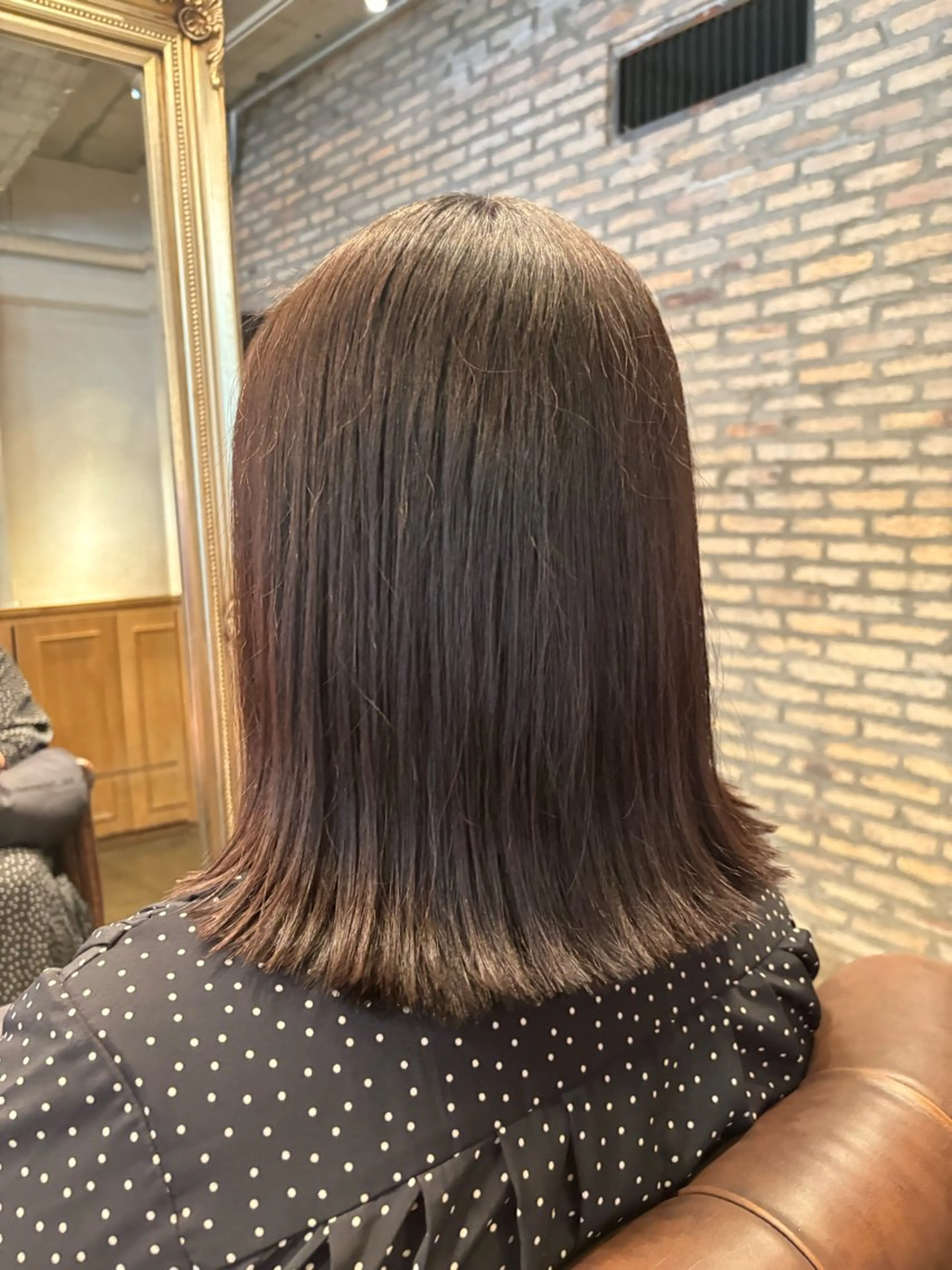 ミディアム 髪質改善カラー ブラウン🤎YUMEのヘアスタイル