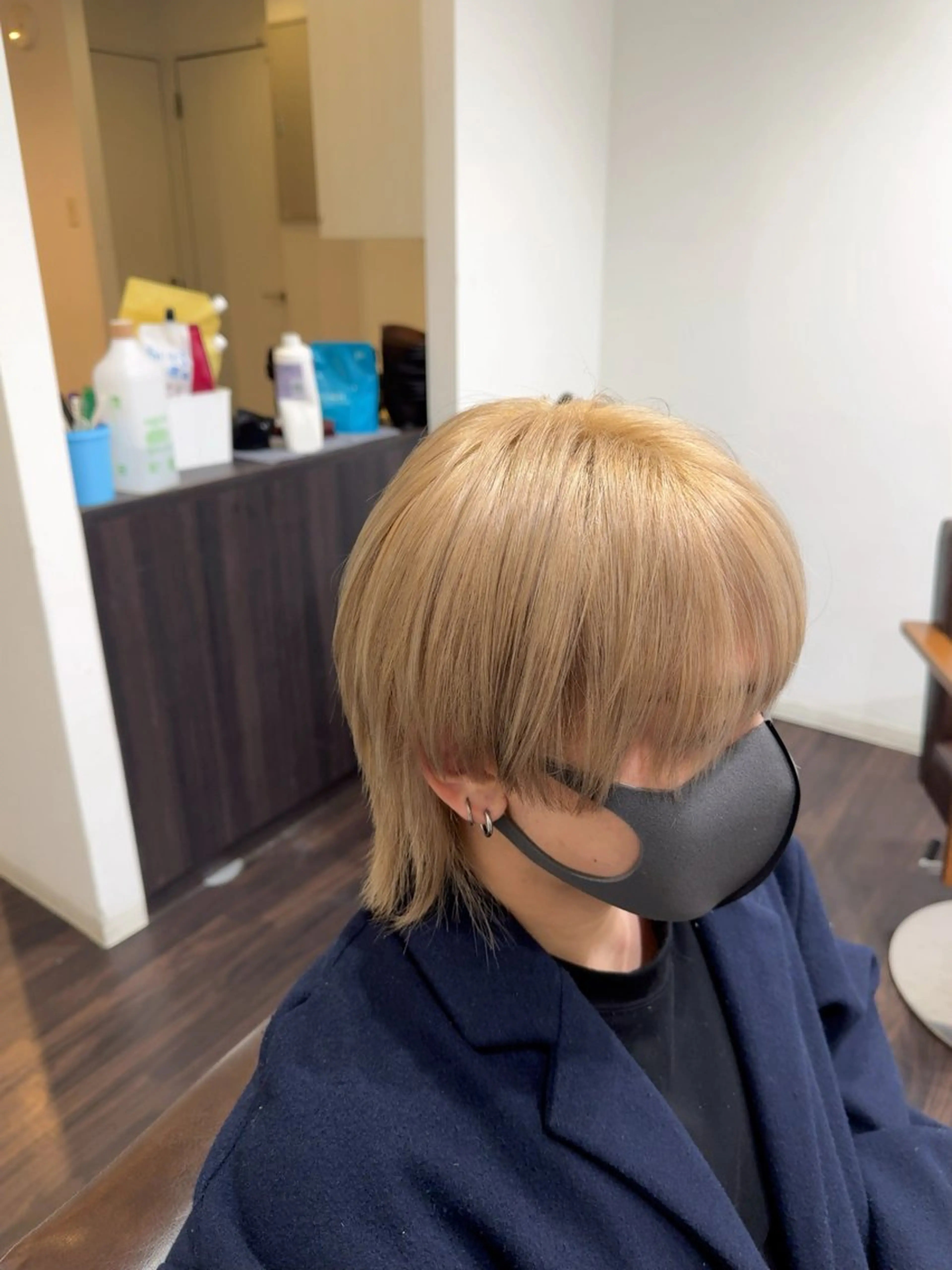 【平日19時以降メンズ限定】カット＋カラー（ブリーチワンカラー）の写真